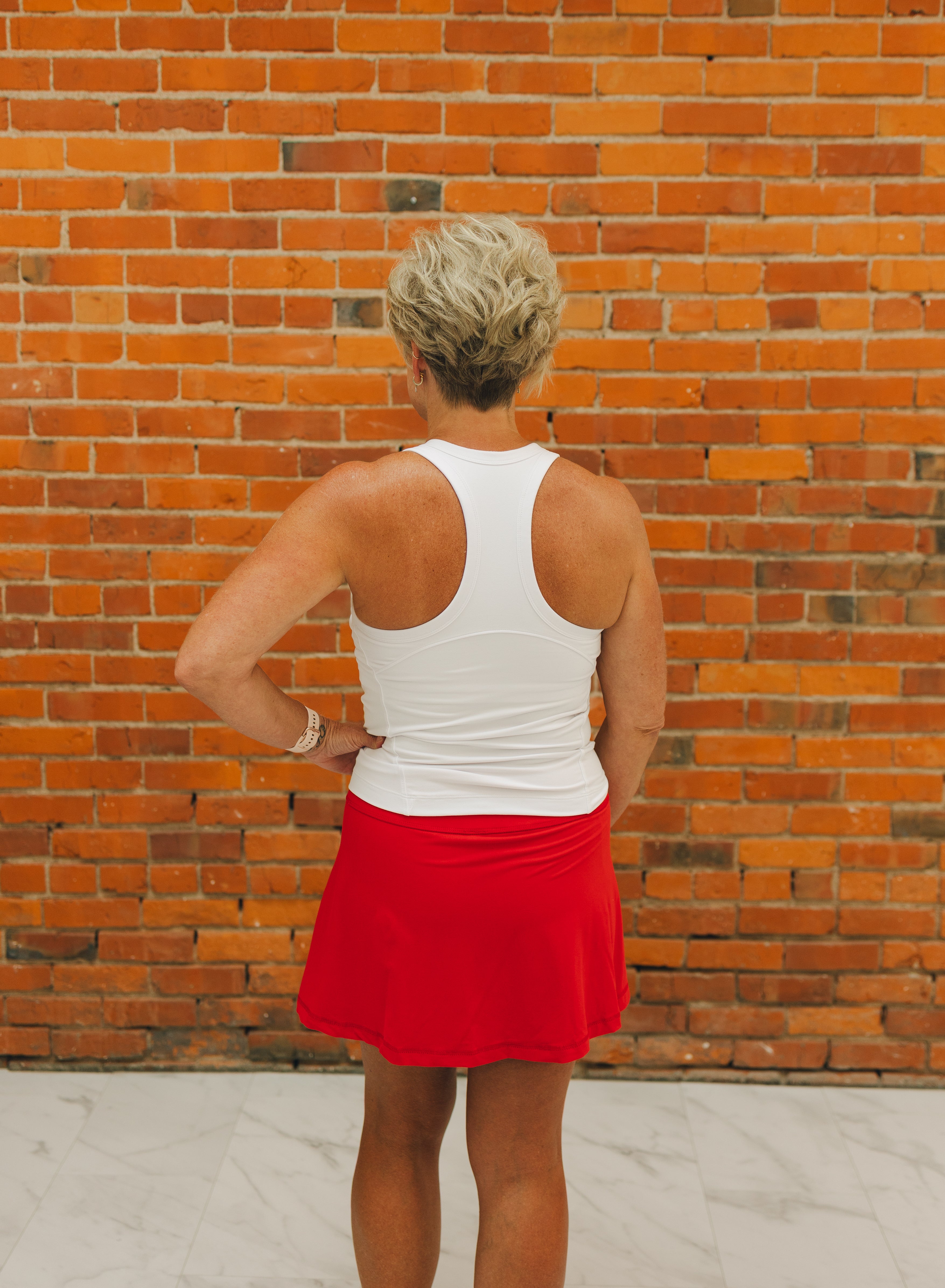 Butter Skort - Red/White