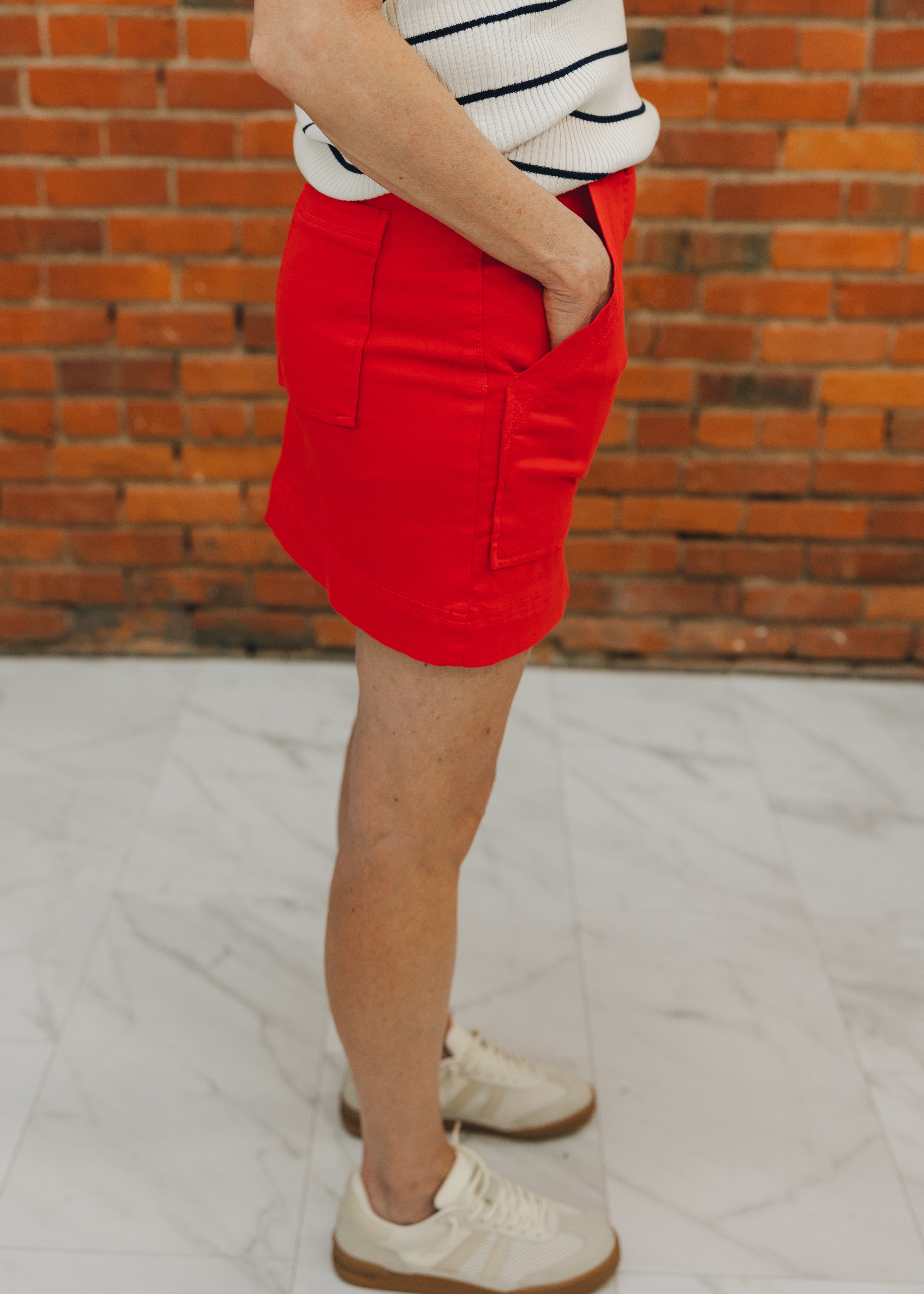 Tribal Audrey Pull On Denim Skort