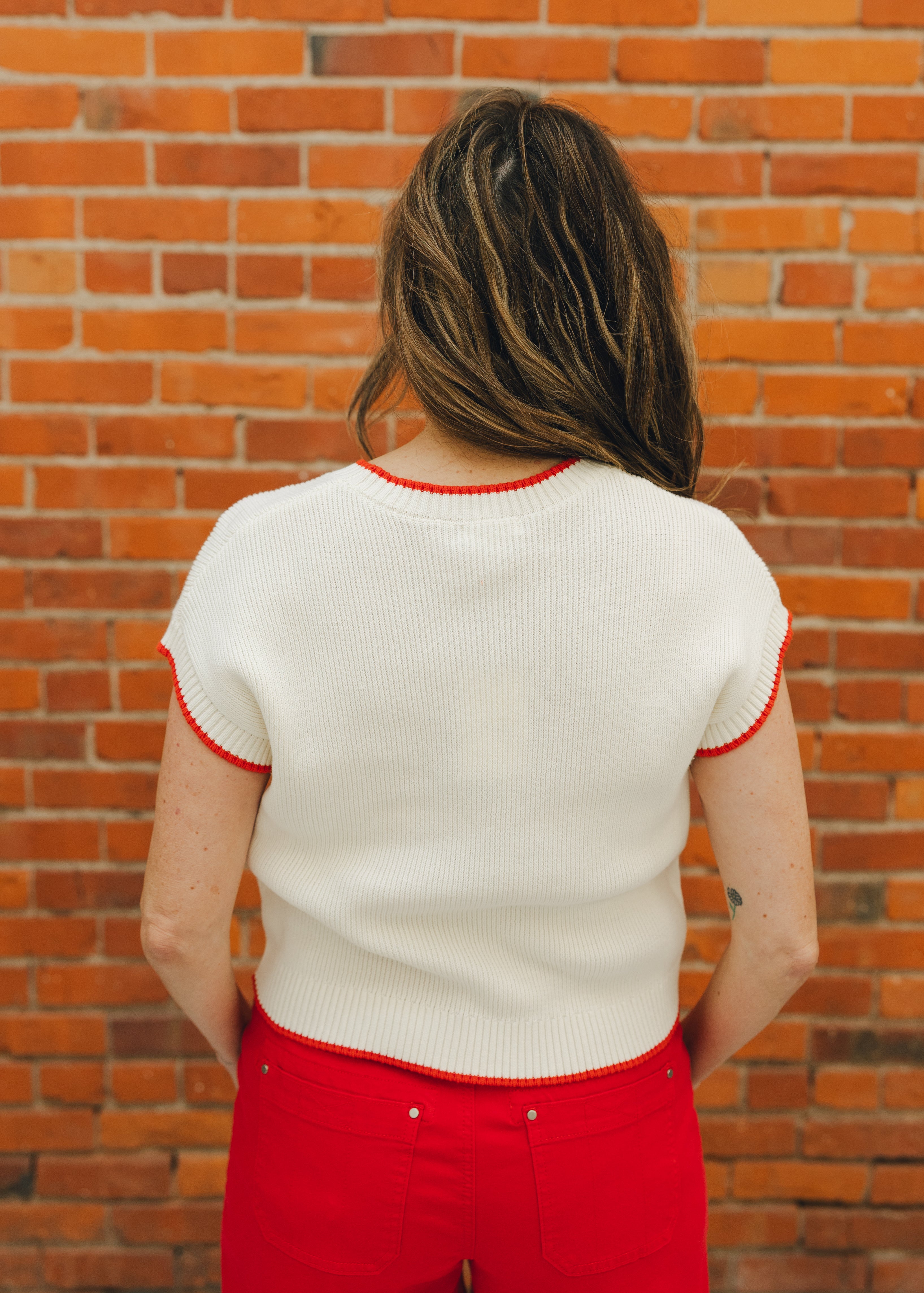 Z Supply Sleeveless Patriot Sweater