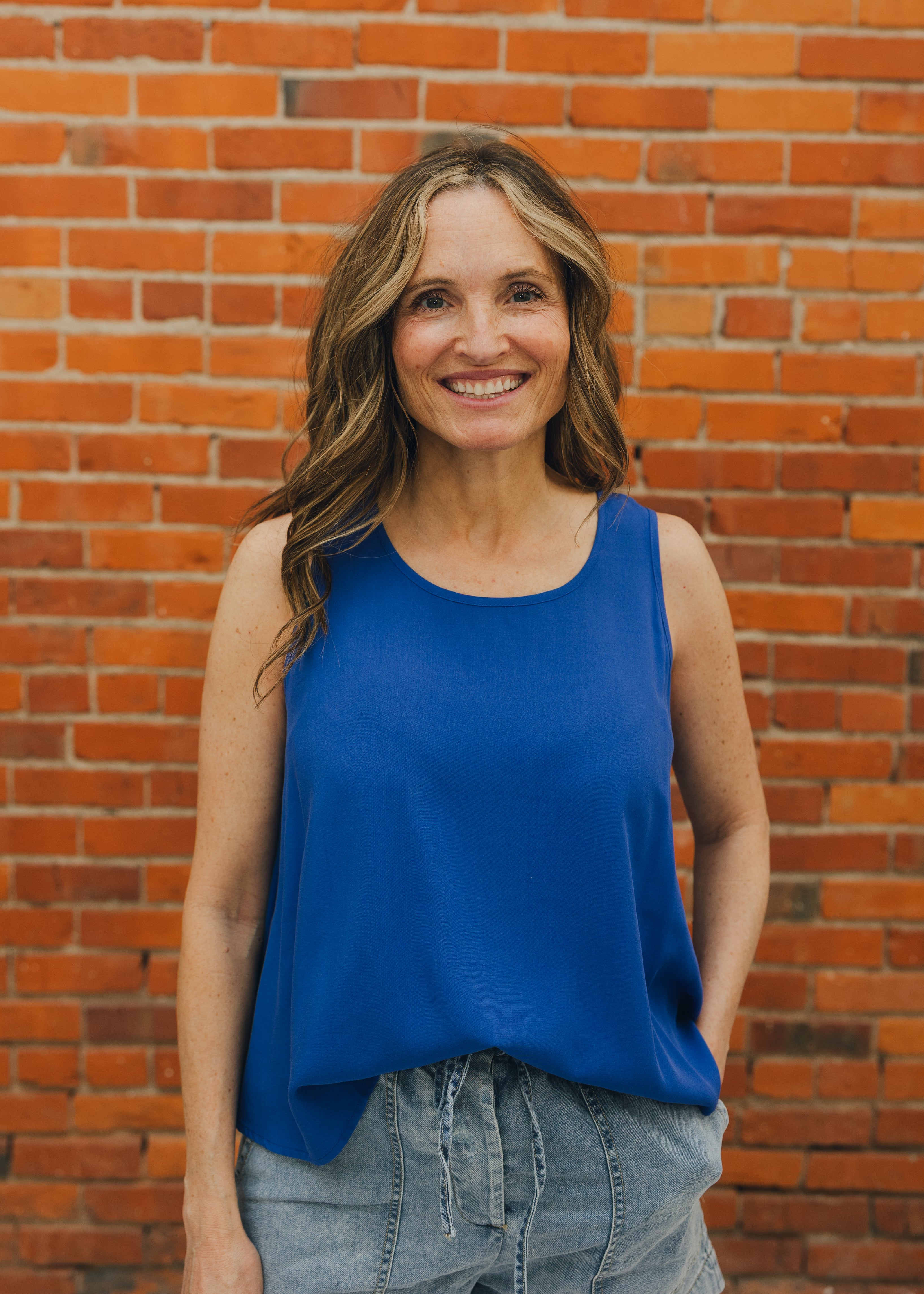 Molly Bracken Cobalt Sleeveless Top