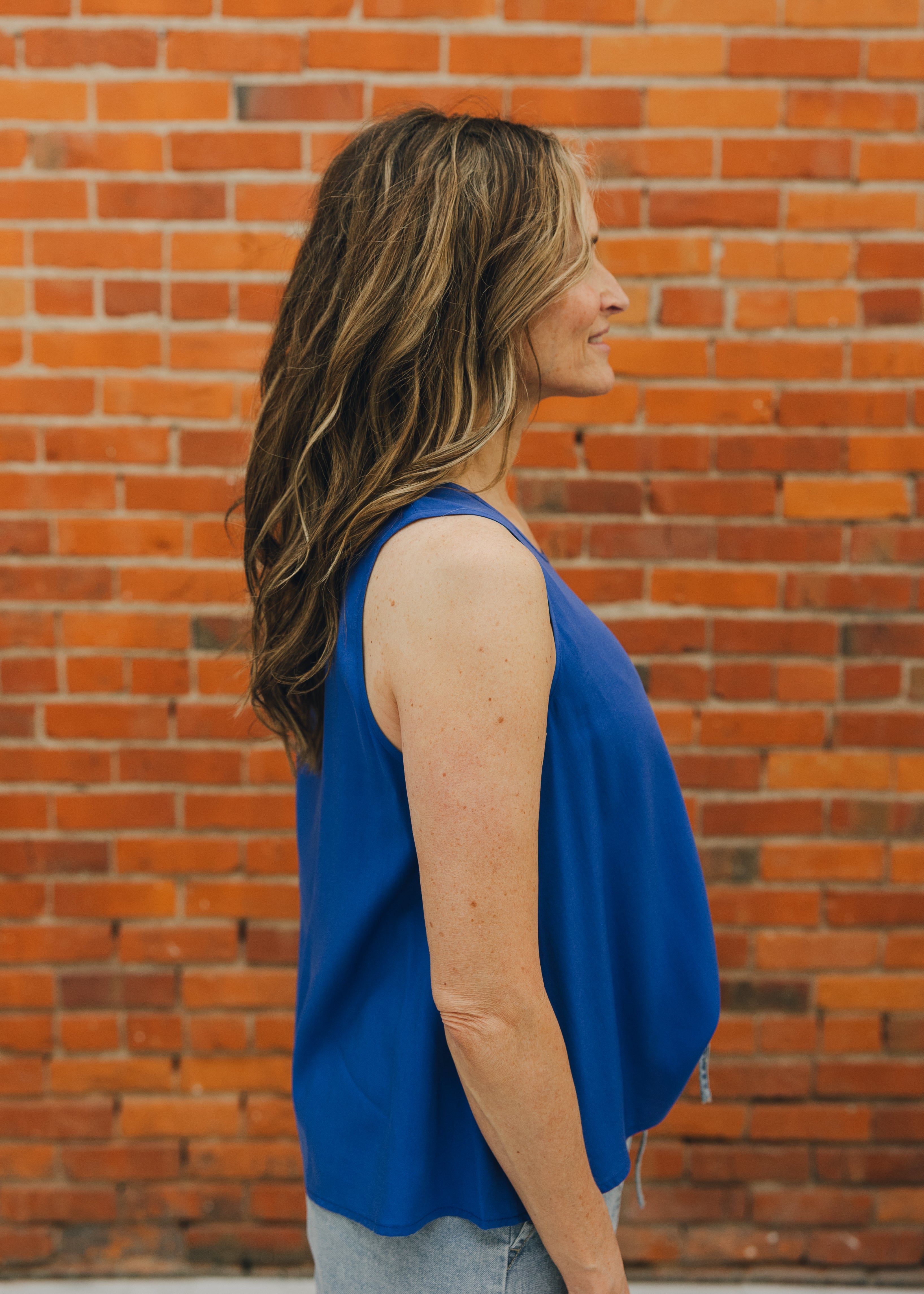 Molly Bracken Cobalt Sleeveless Top