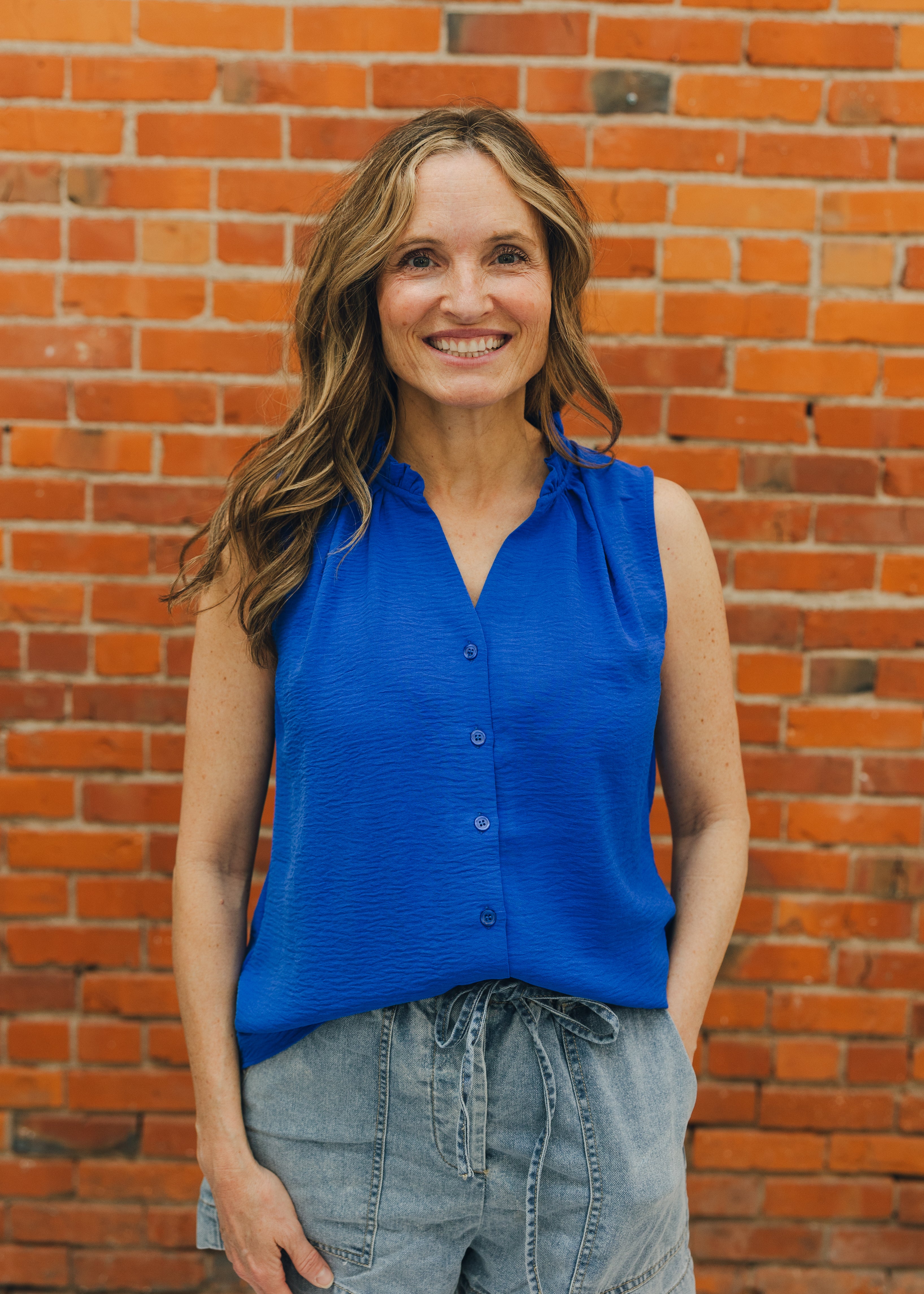 Molly Bracken Sleeveless Ruffle Top