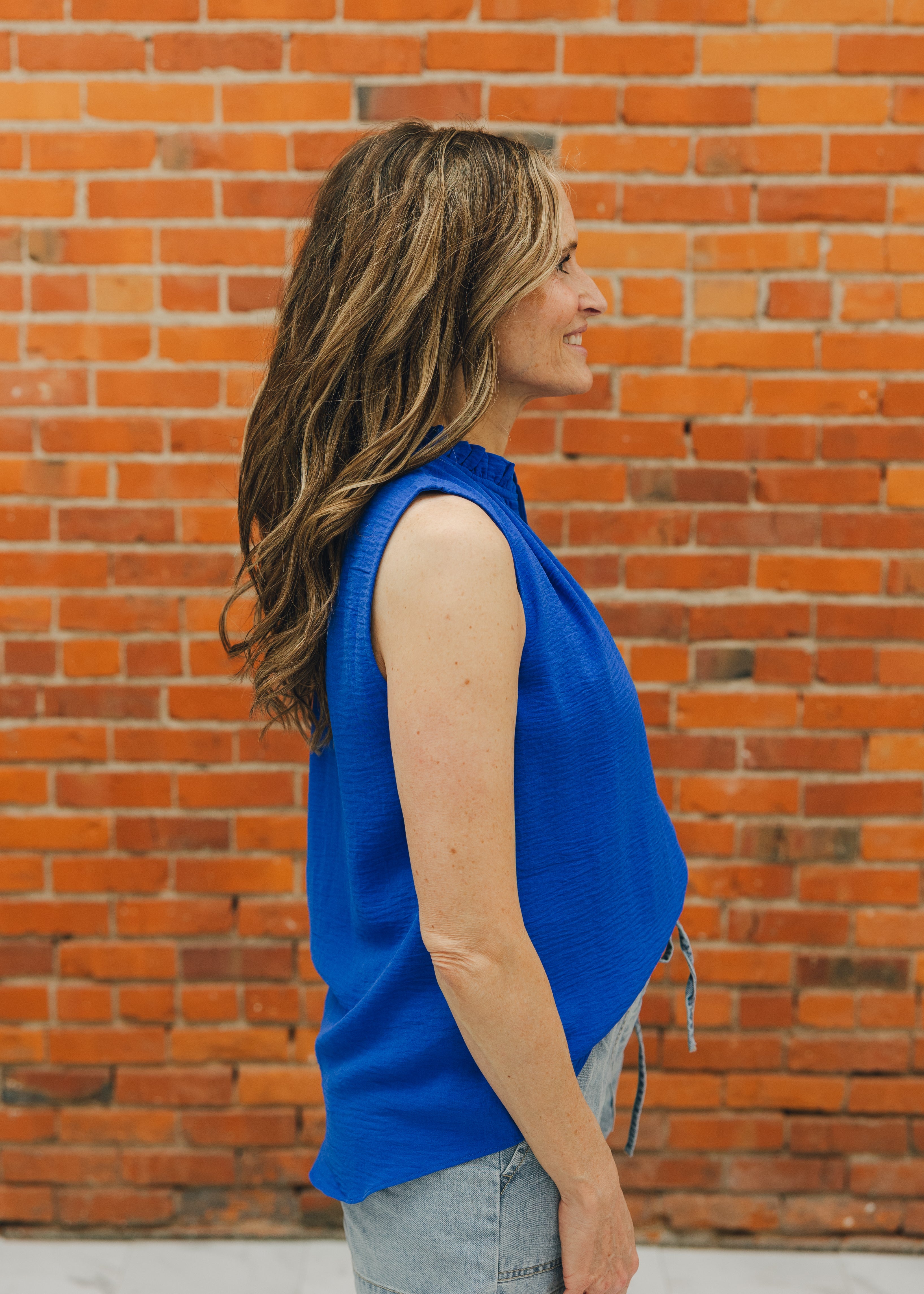 Molly Bracken Sleeveless Ruffle Top
