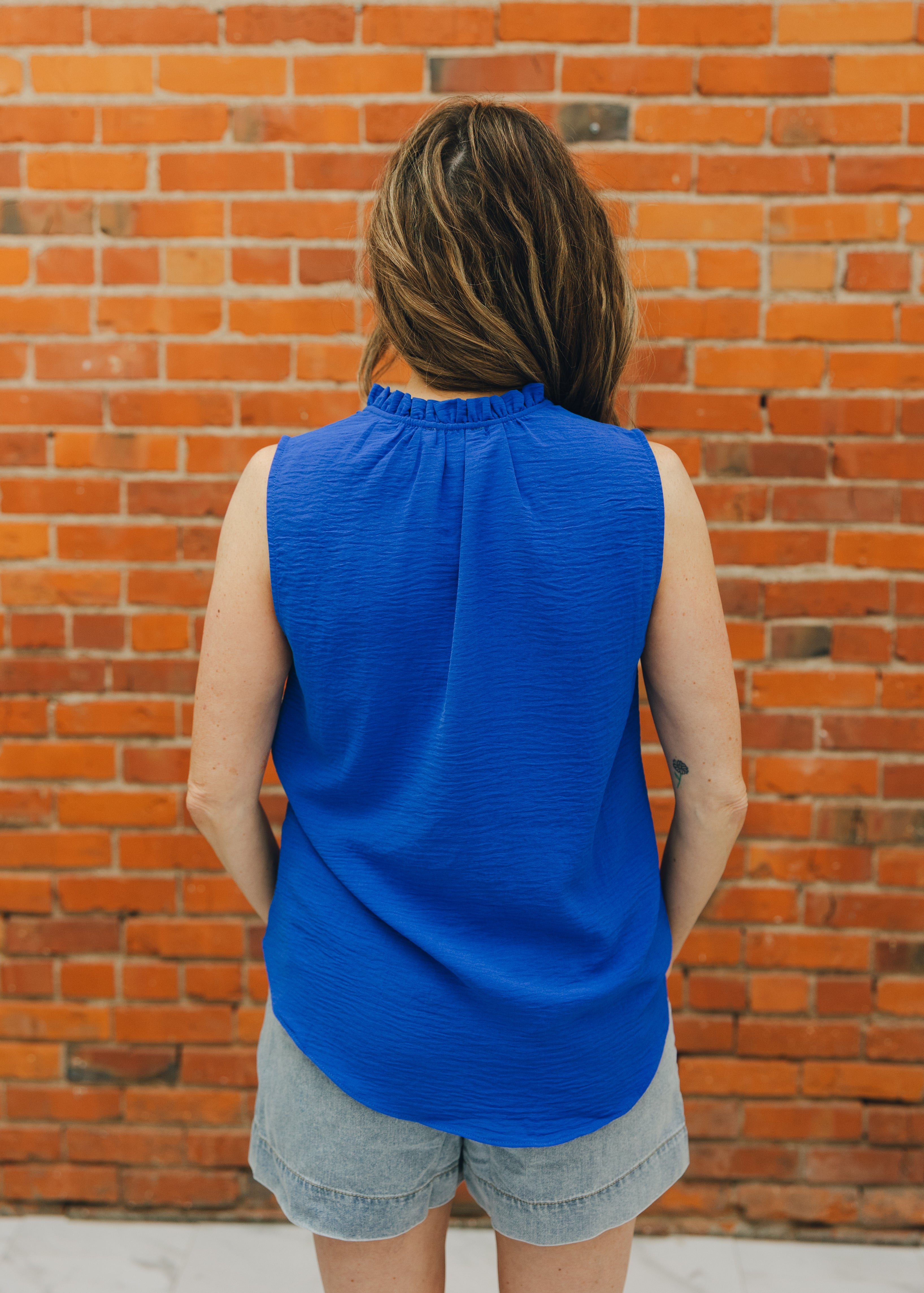 Molly Bracken Sleeveless Ruffle Top