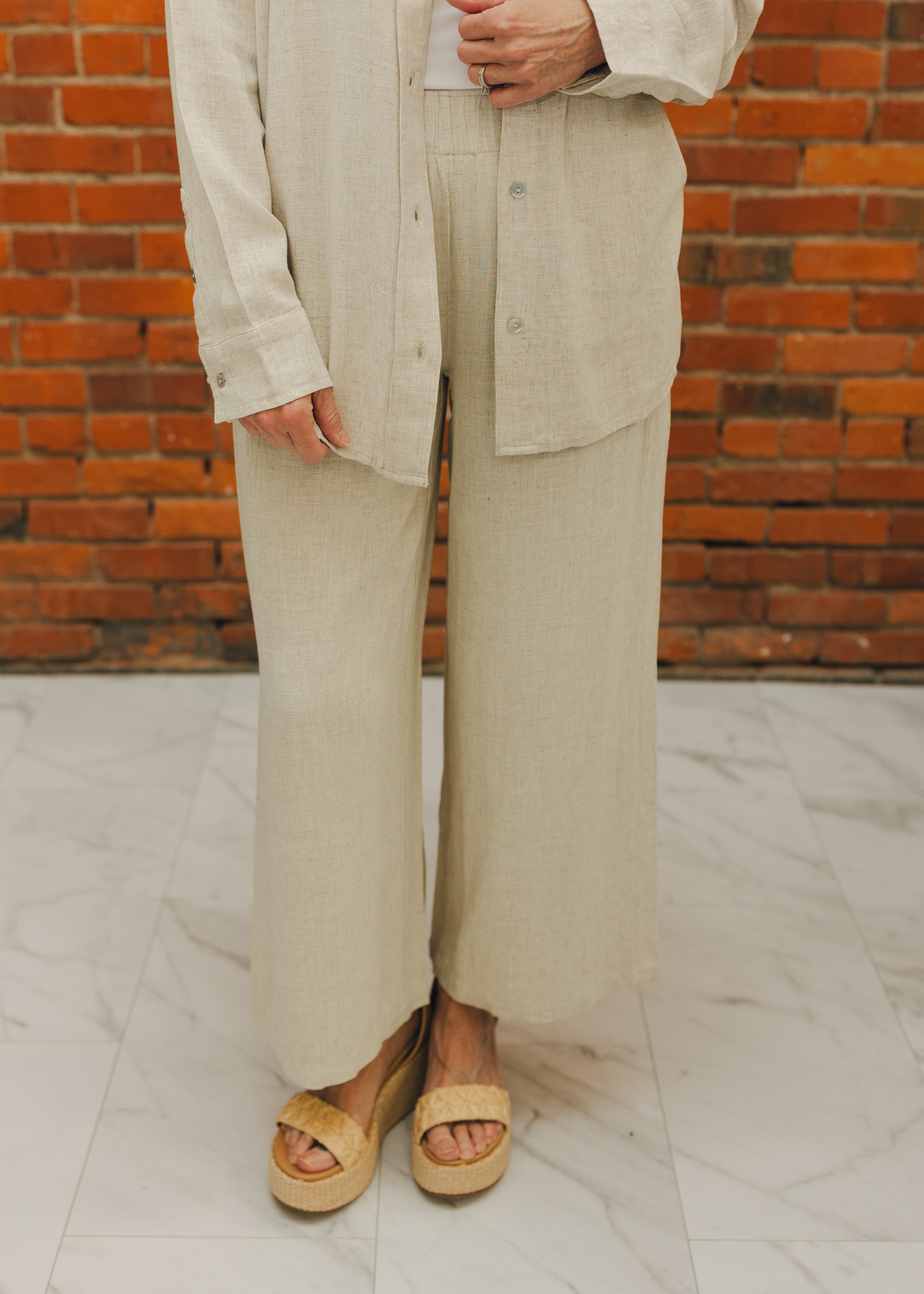Tribal Pull On Ankle Pant W/ Front Pockets