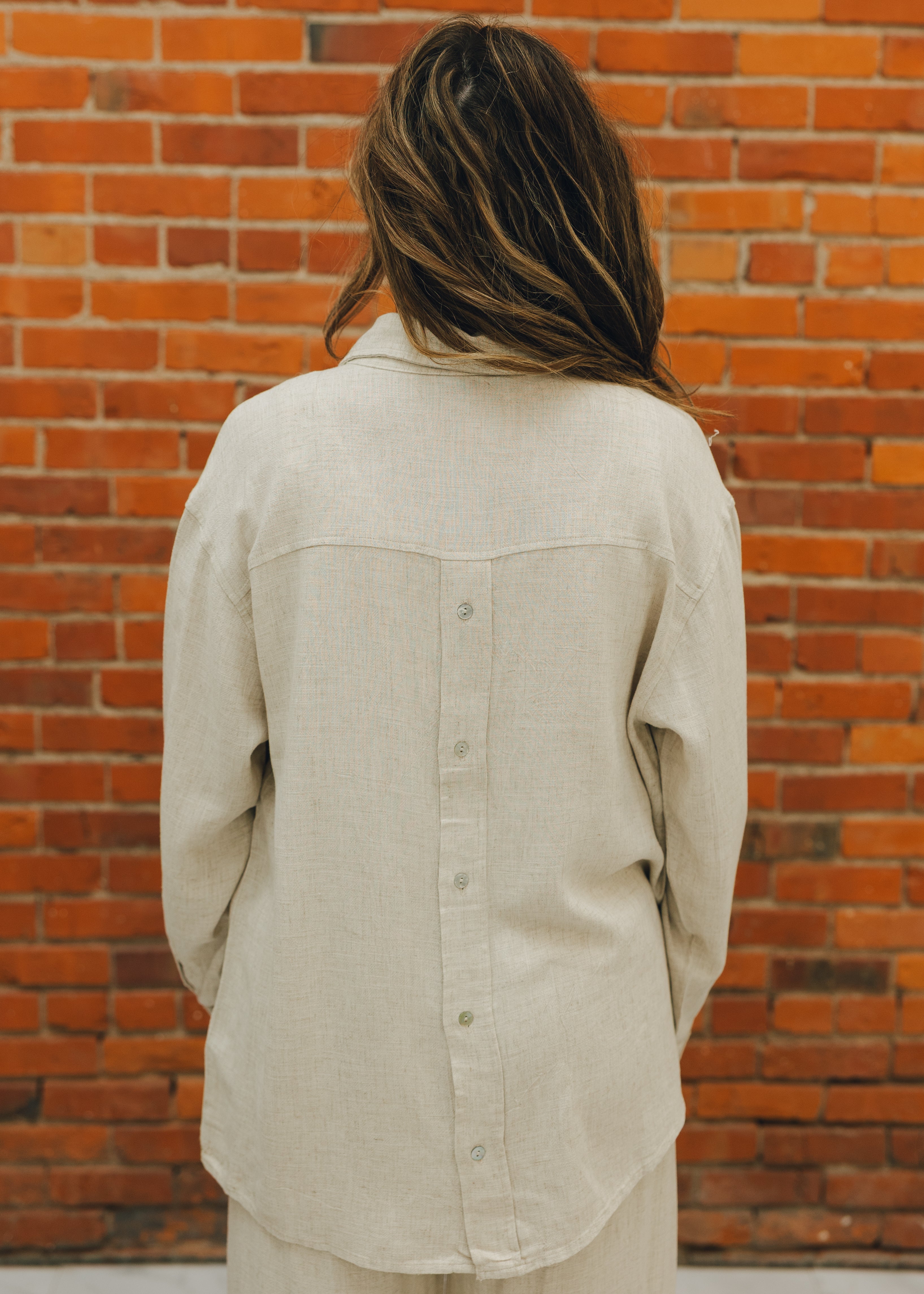 Tribal L/S Button Front Shirt W/ Back Placket