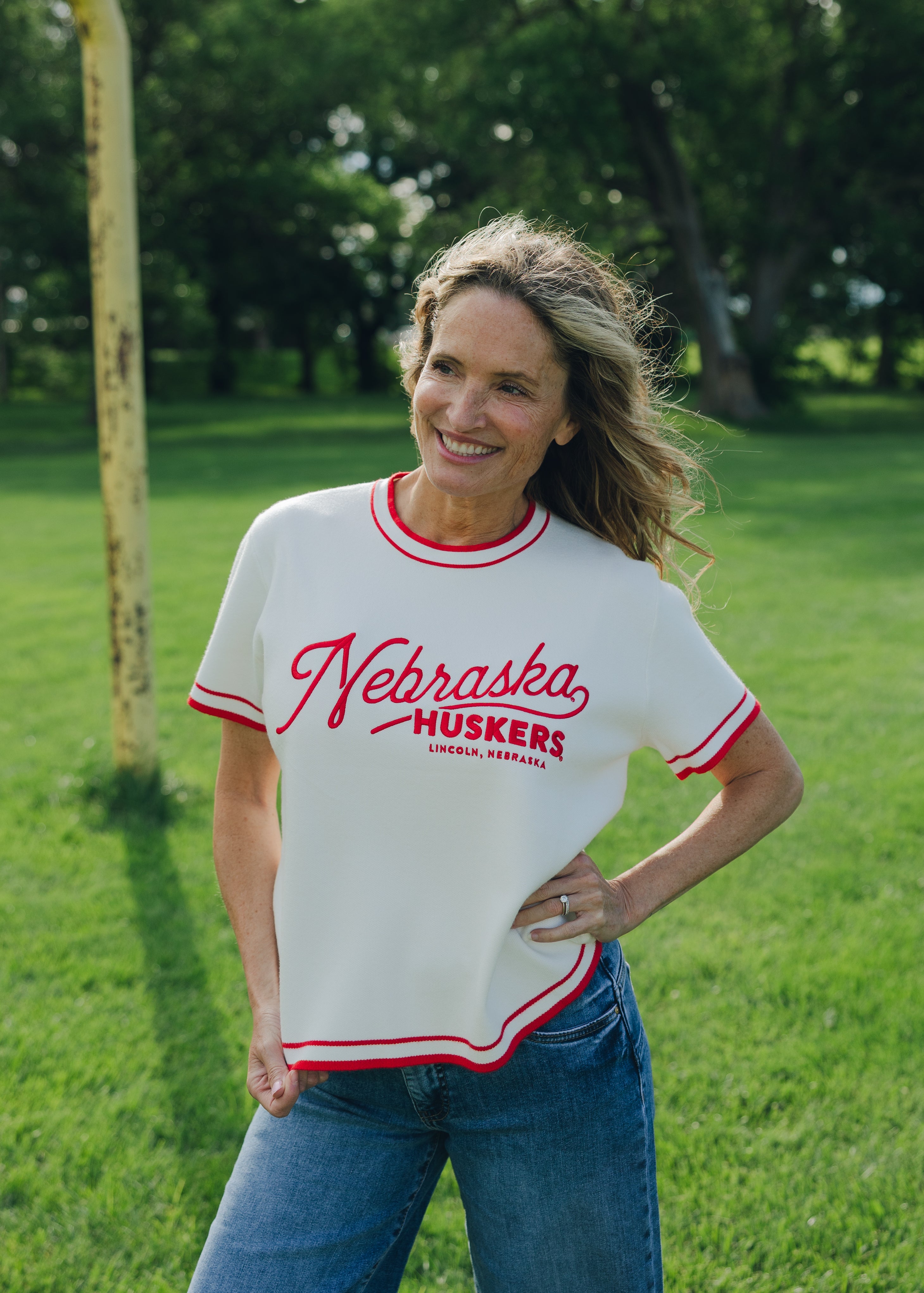 Nebraska Clayton Luxe Tee