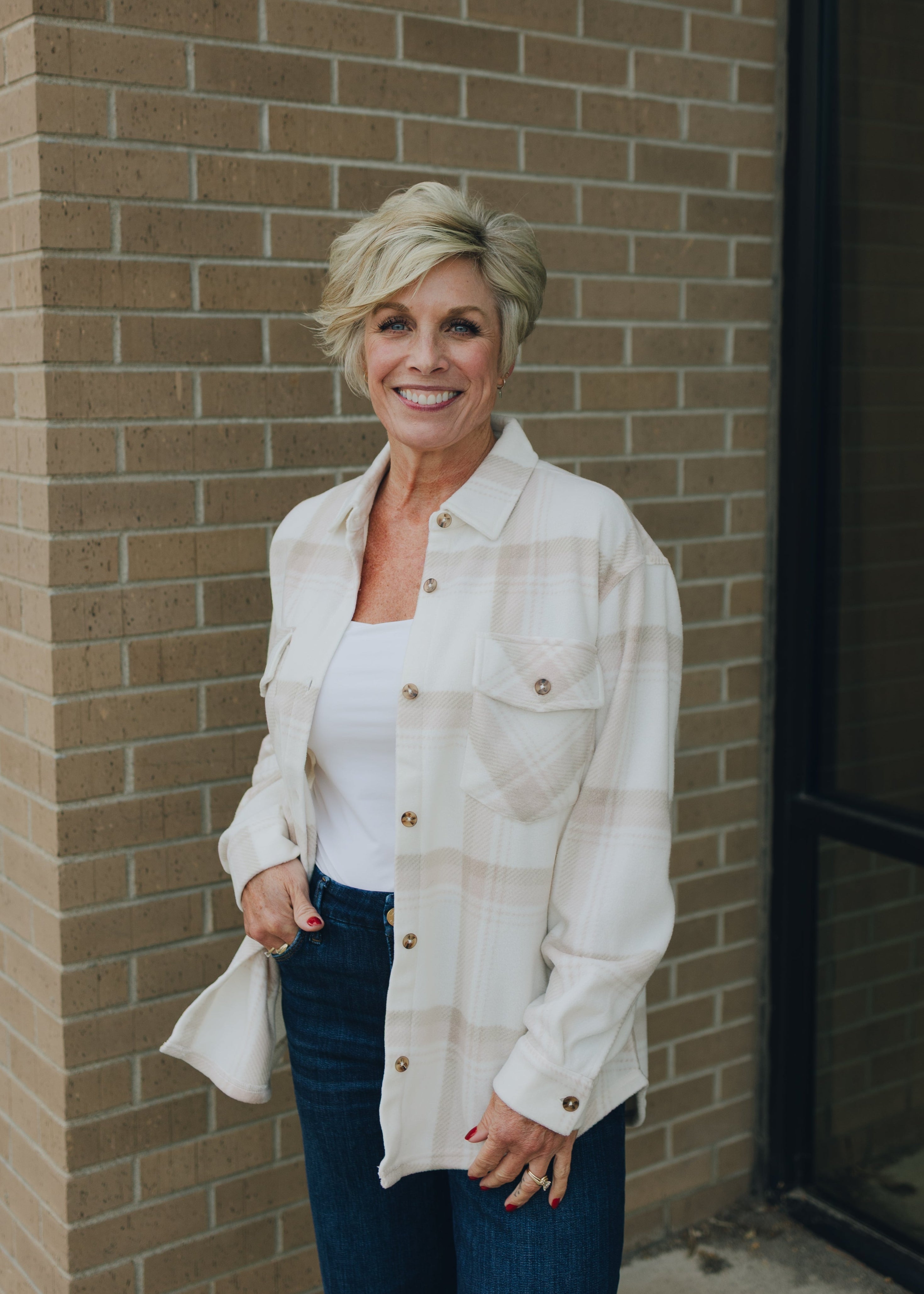 Z Supply Hiker Two Toned Fleece Jacket - Smokey