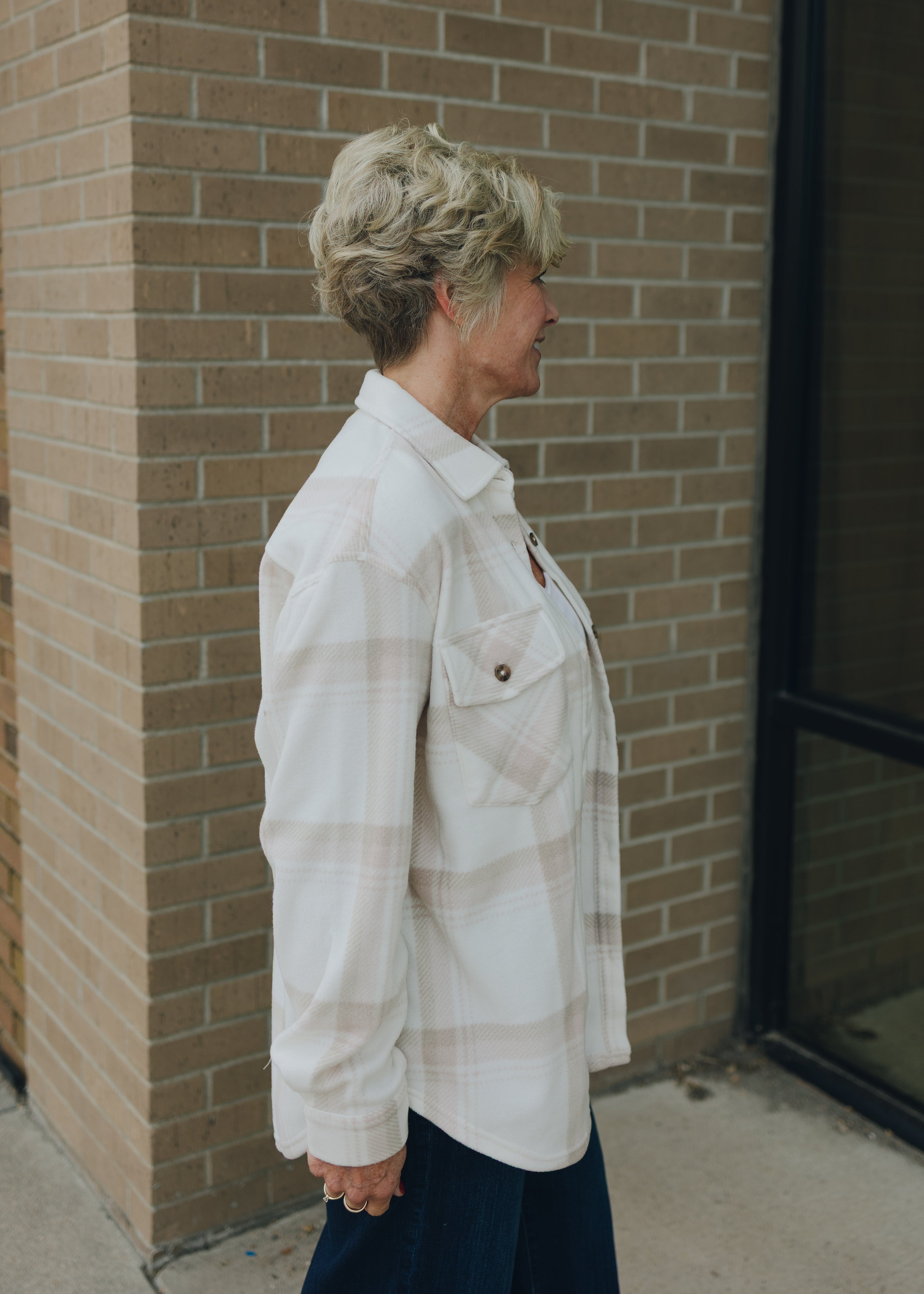 Z Supply Hiker Two Toned Fleece Jacket - Smokey