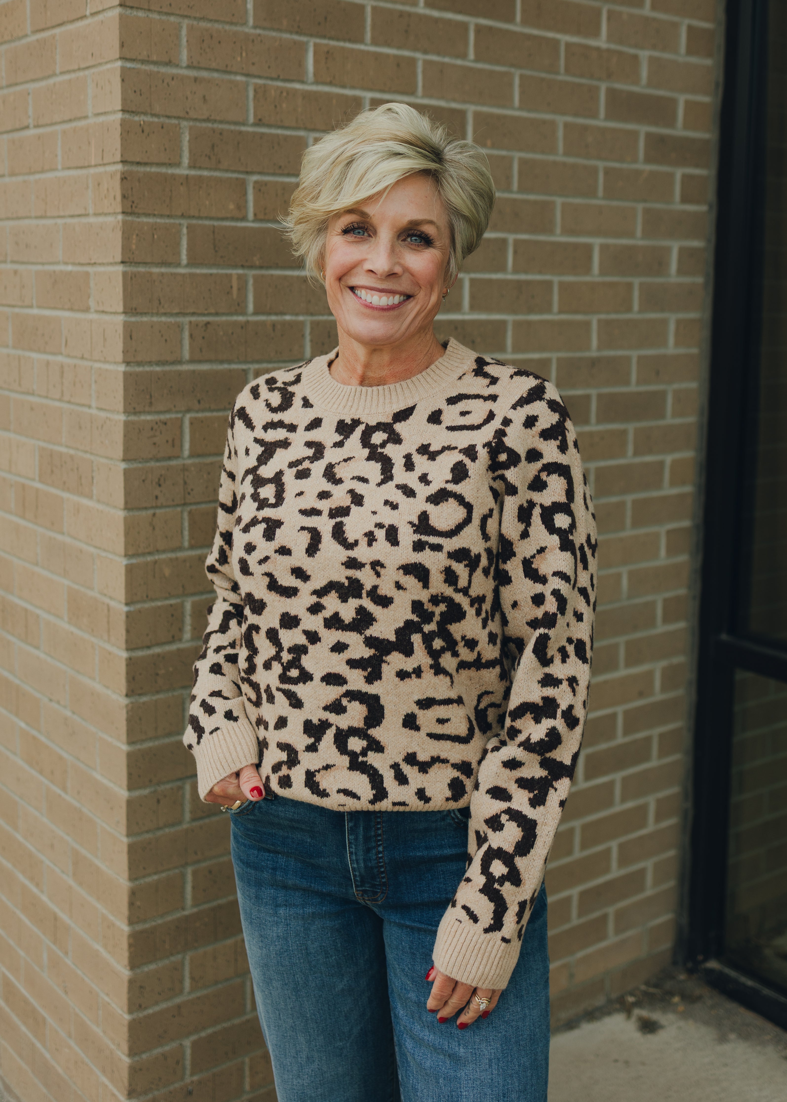 KUT Gisela Animal Print Sweater