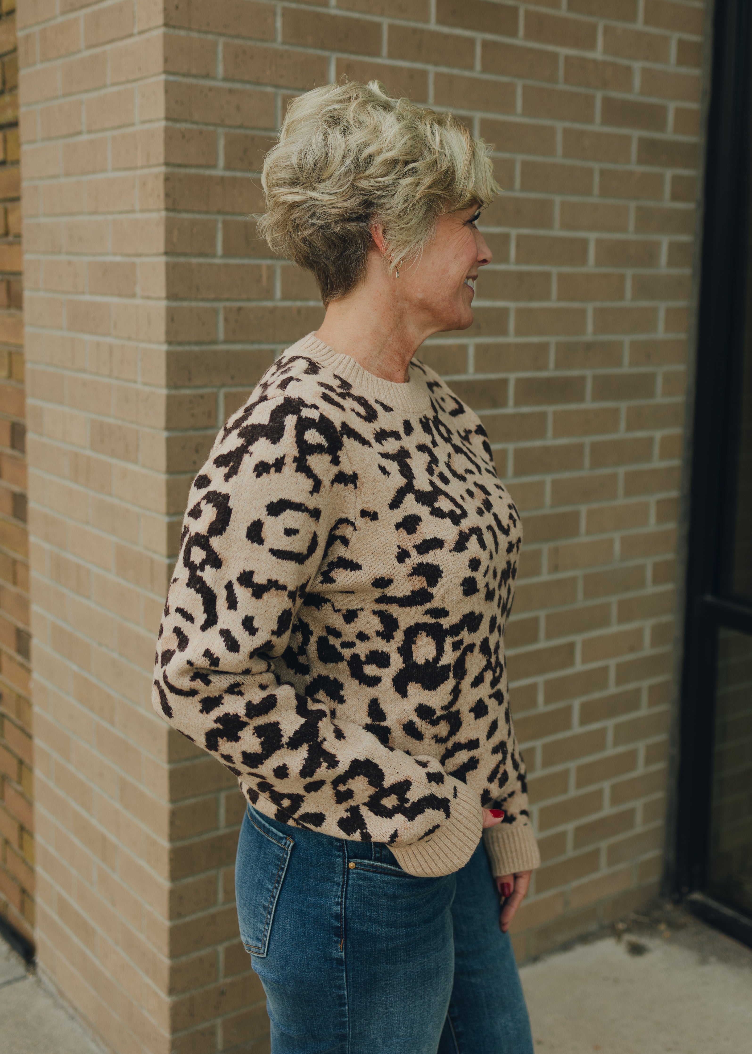 KUT Gisela Animal Print Sweater