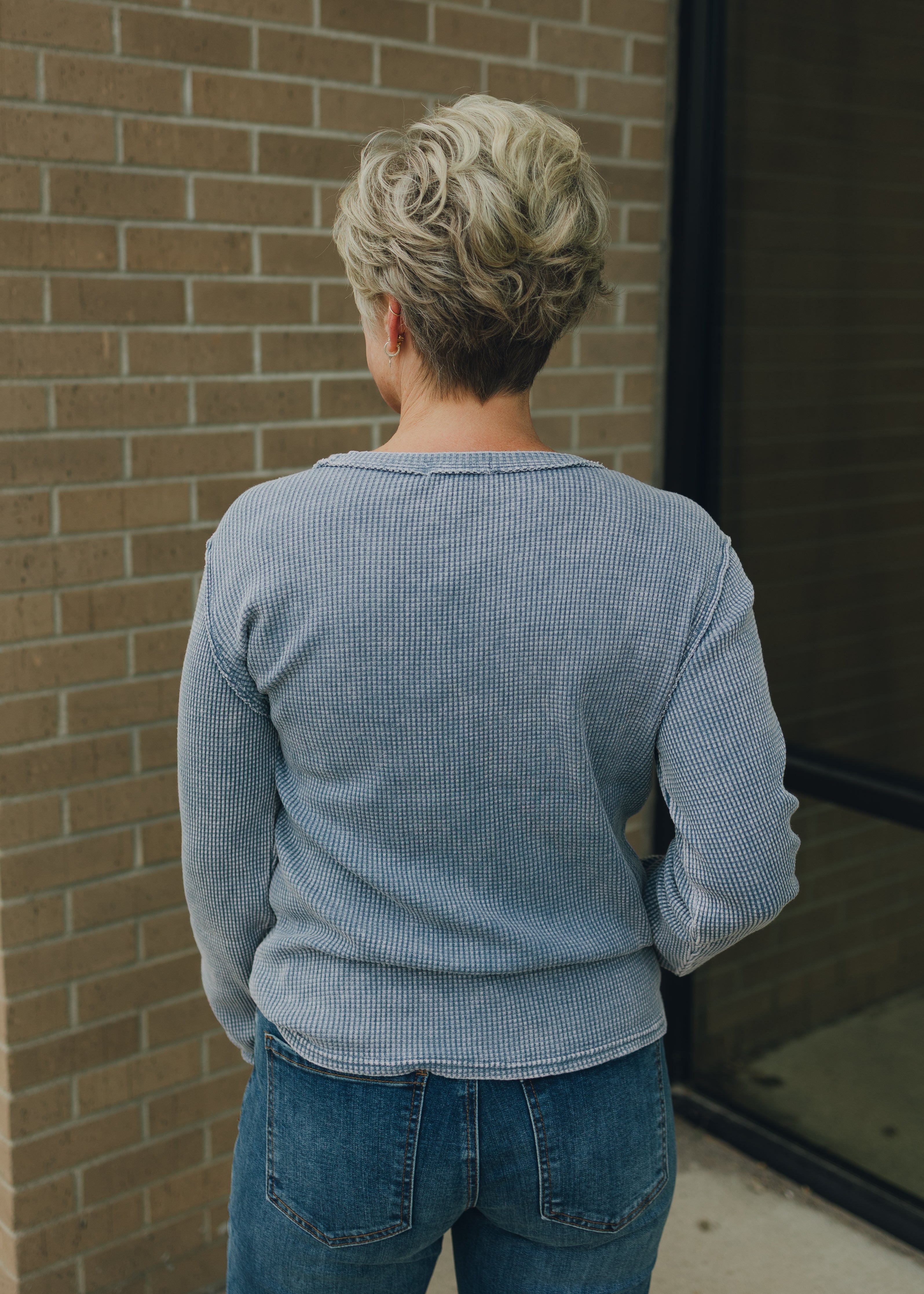 Z Supply Arlet Thermal Mini Top - Storm Cloud