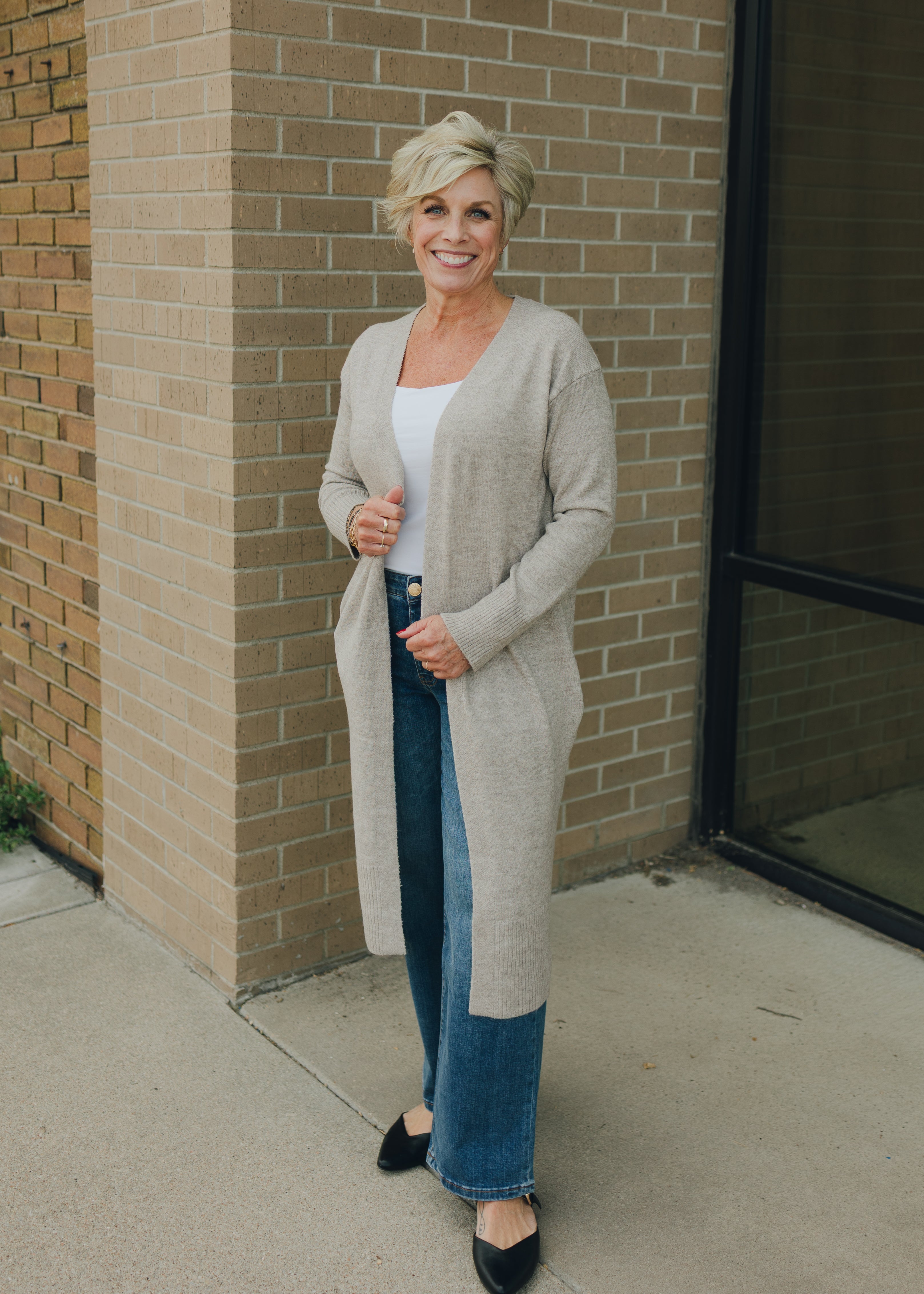 Longline Open Cardigan