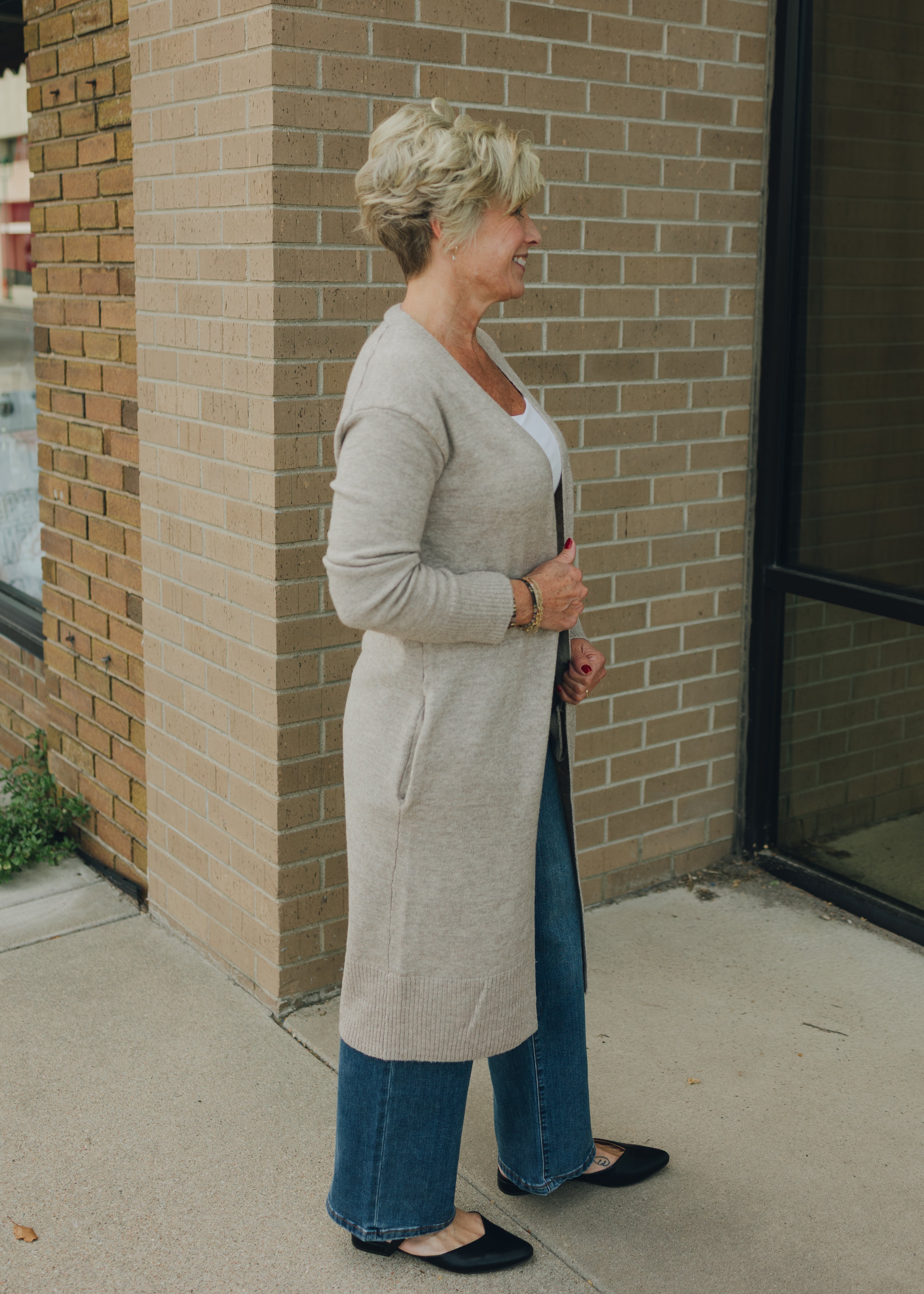 Longline Open Cardigan