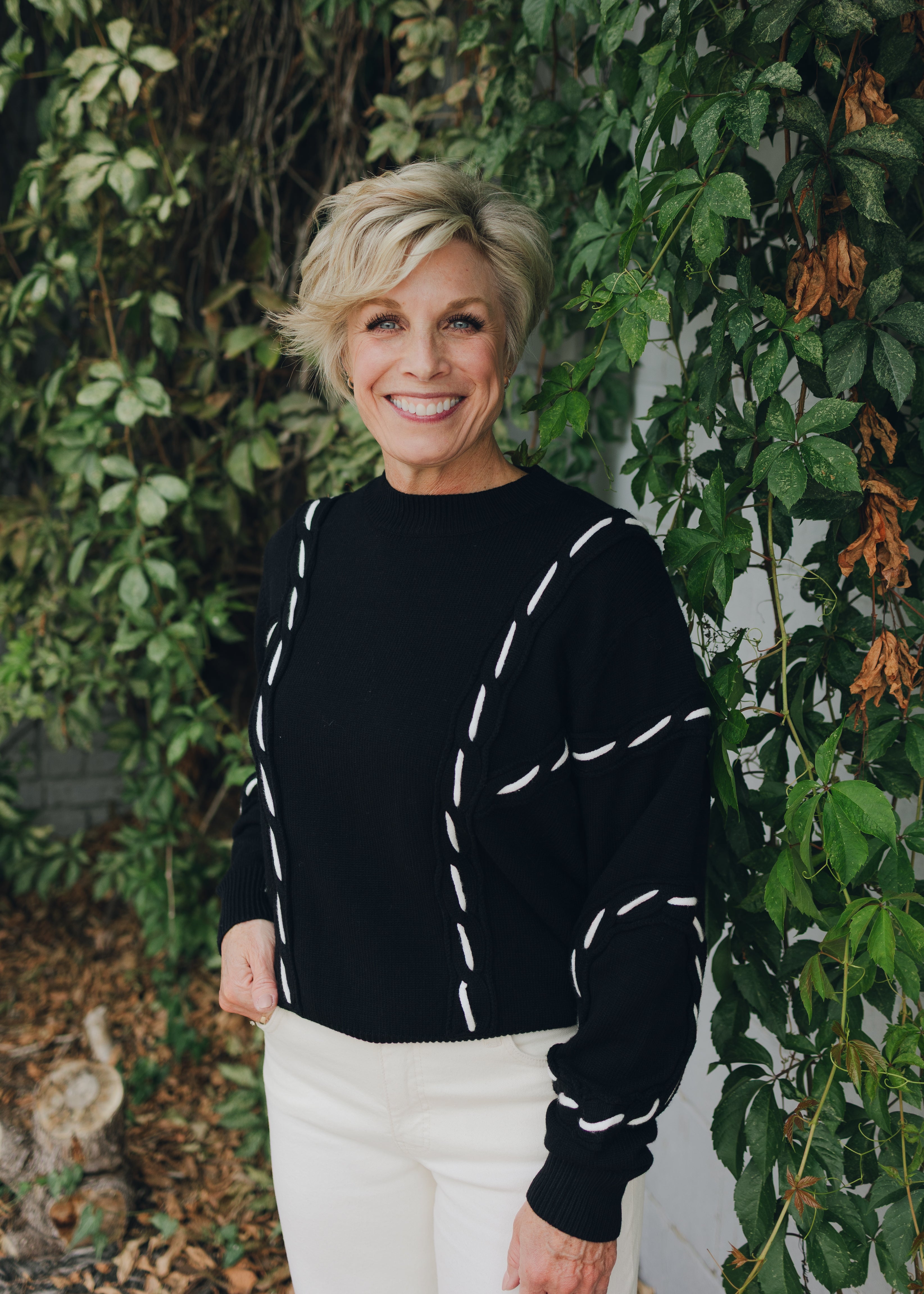 Pattern Knit Sweater