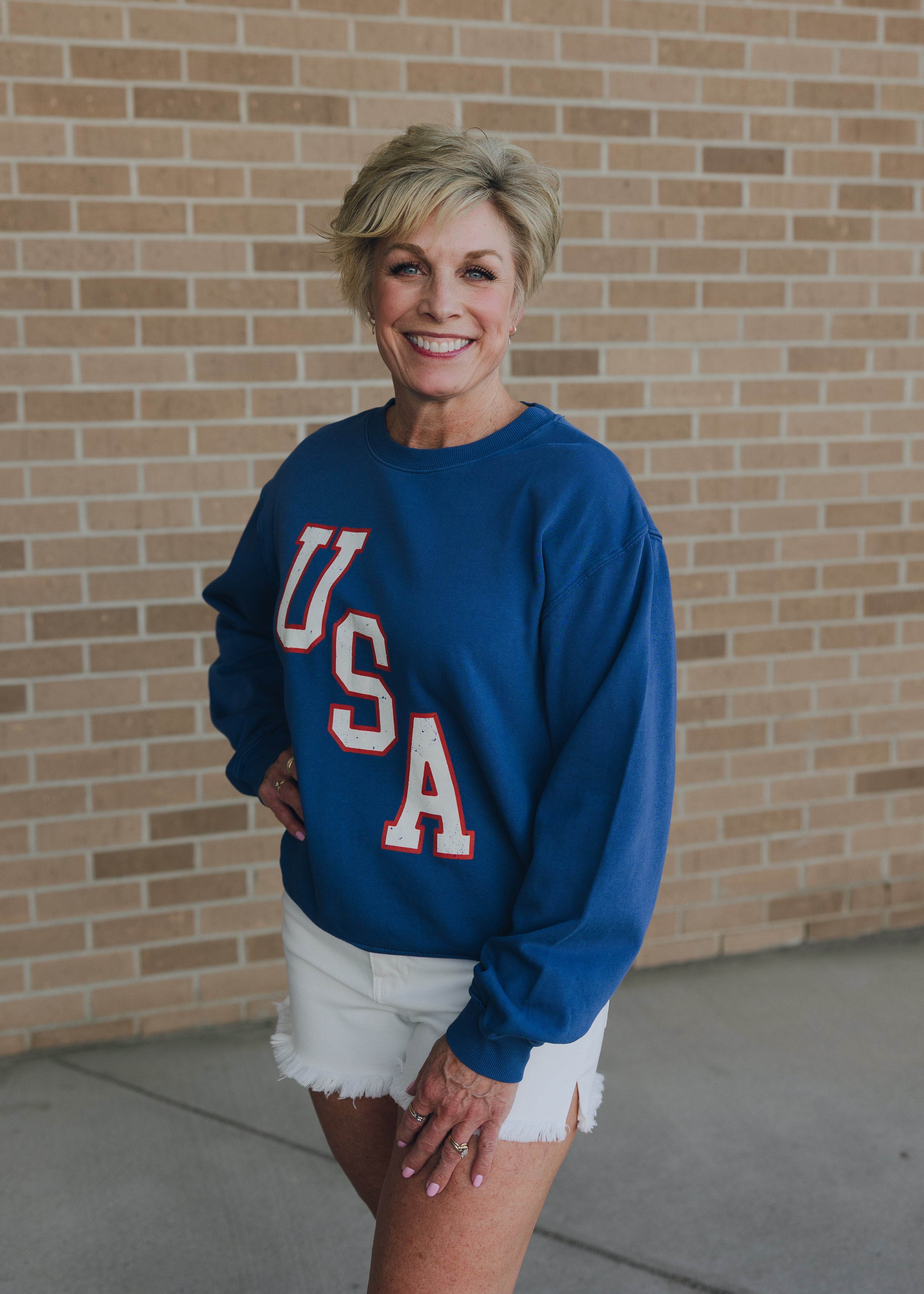 Z Supply Americana Boyfriend Sweatshirt