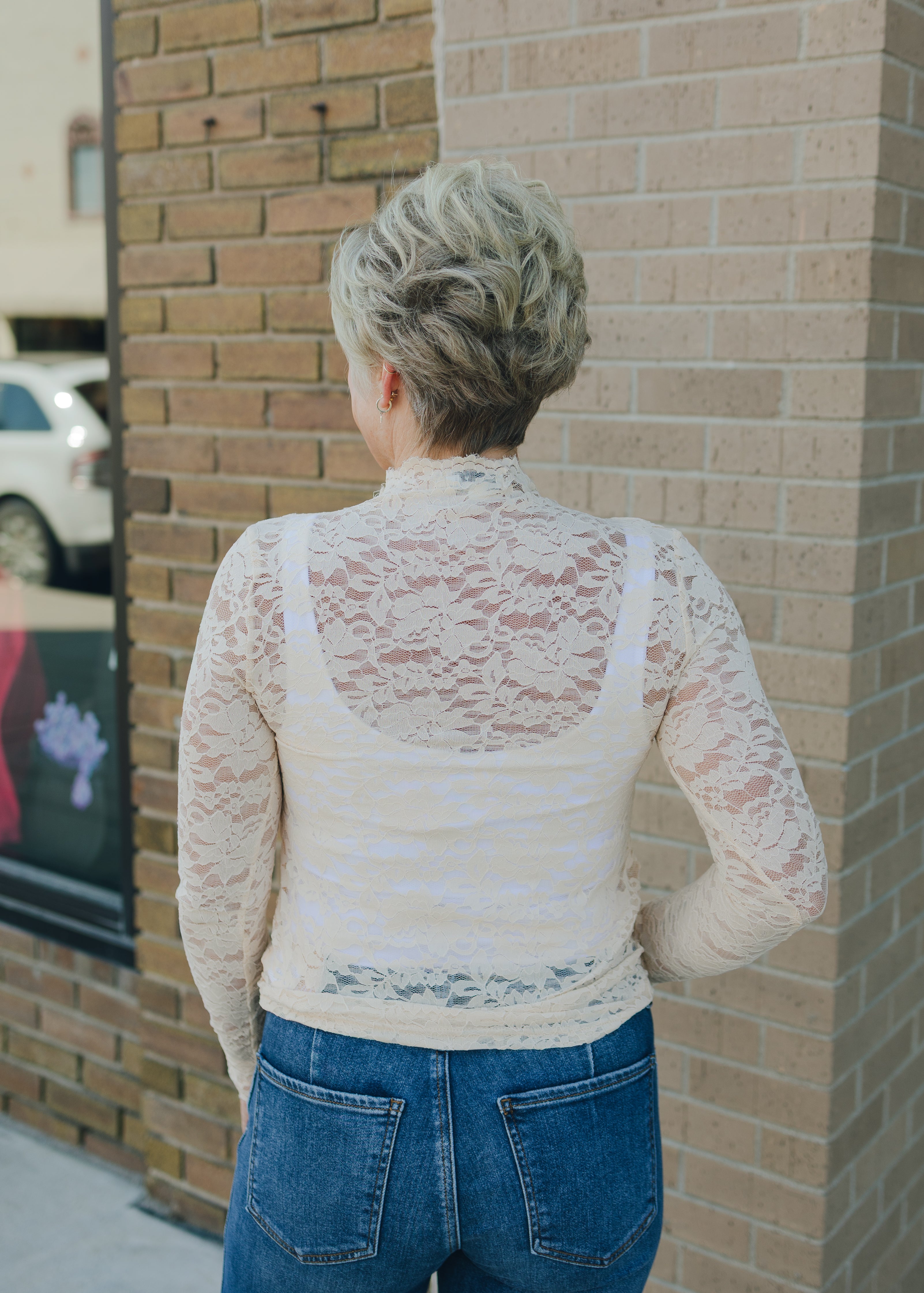 Molly Bracken Lace Top - Cream