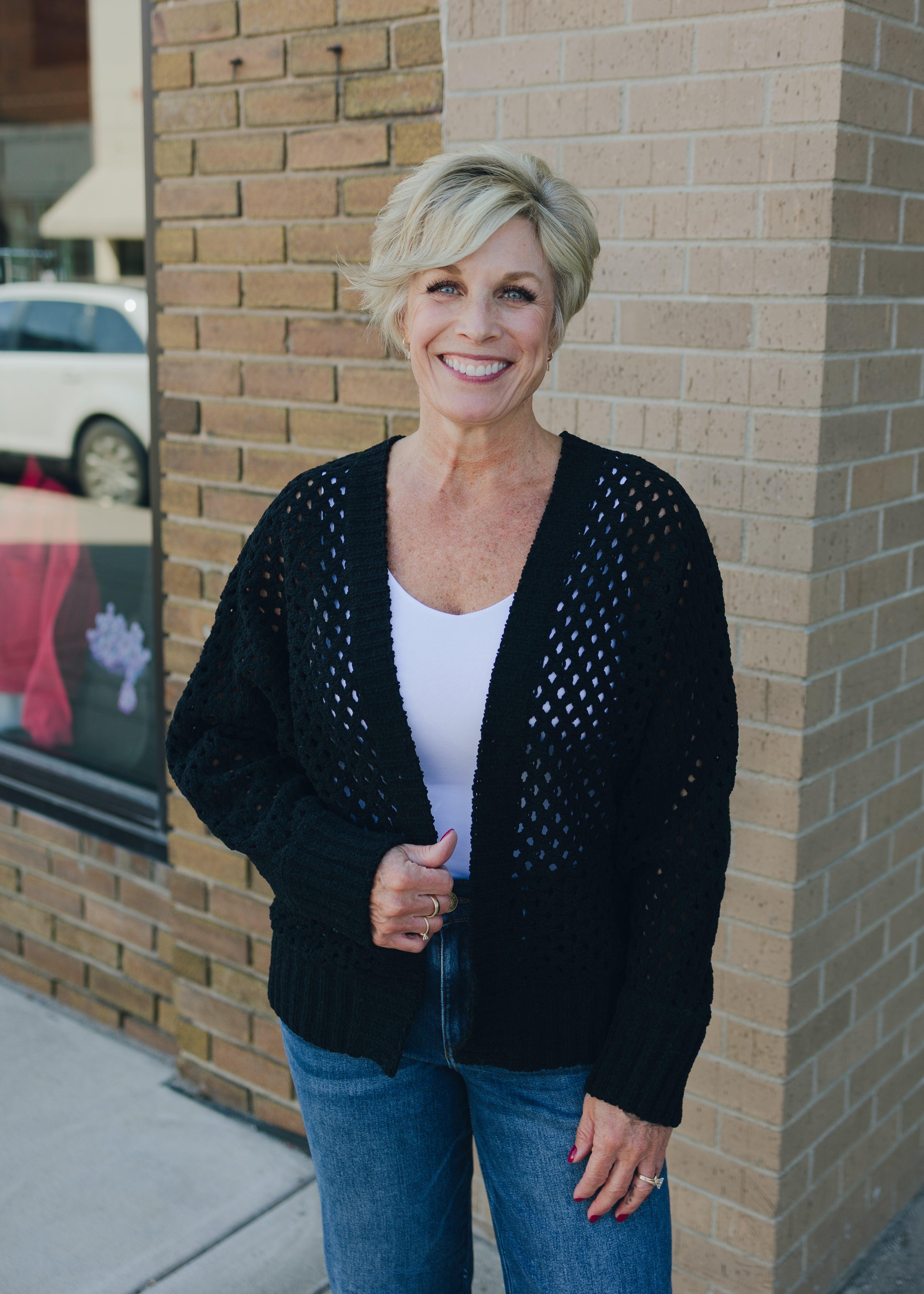 Long Sleeve Crochet Cardigan