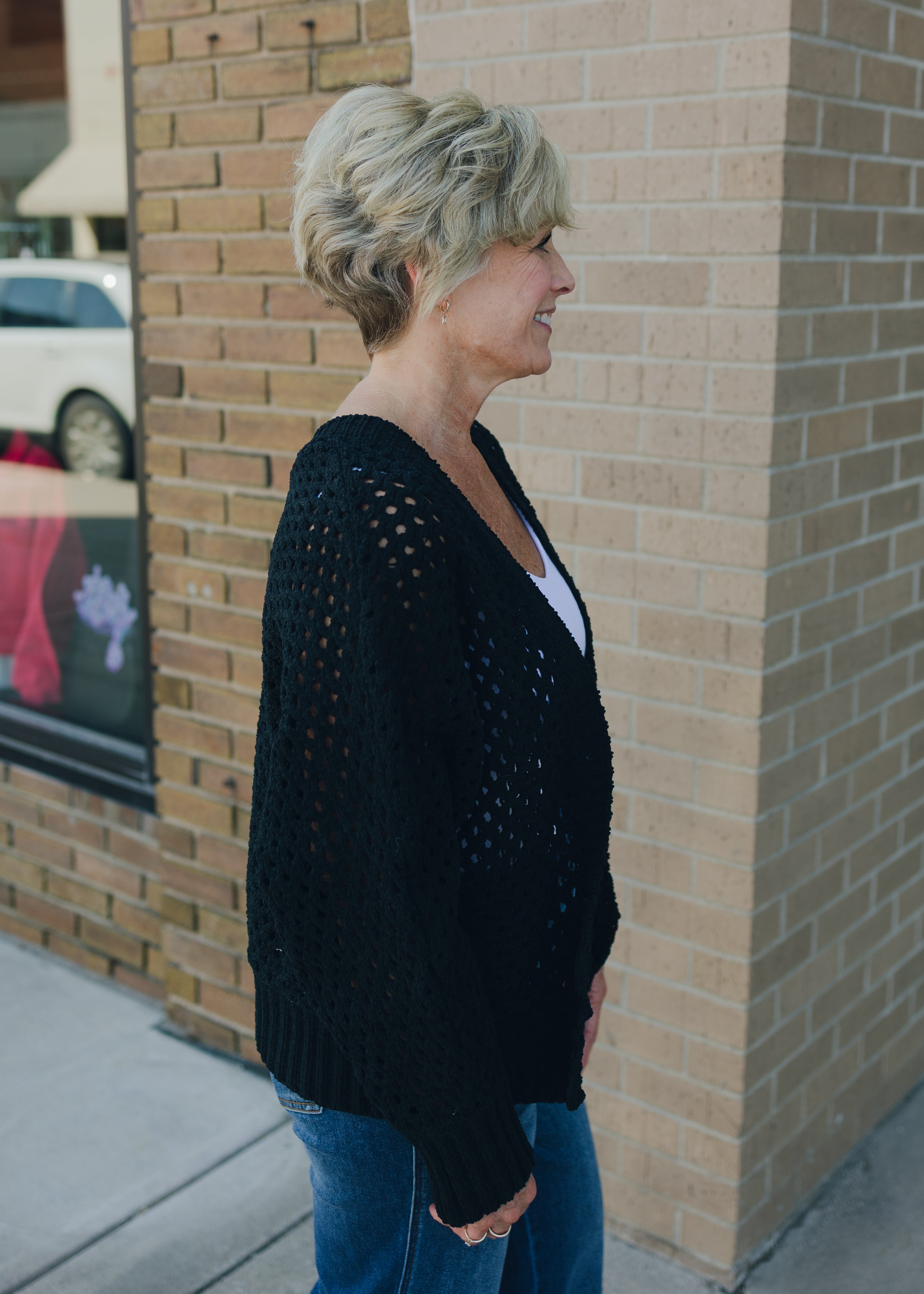 Long Sleeve Crochet Cardigan