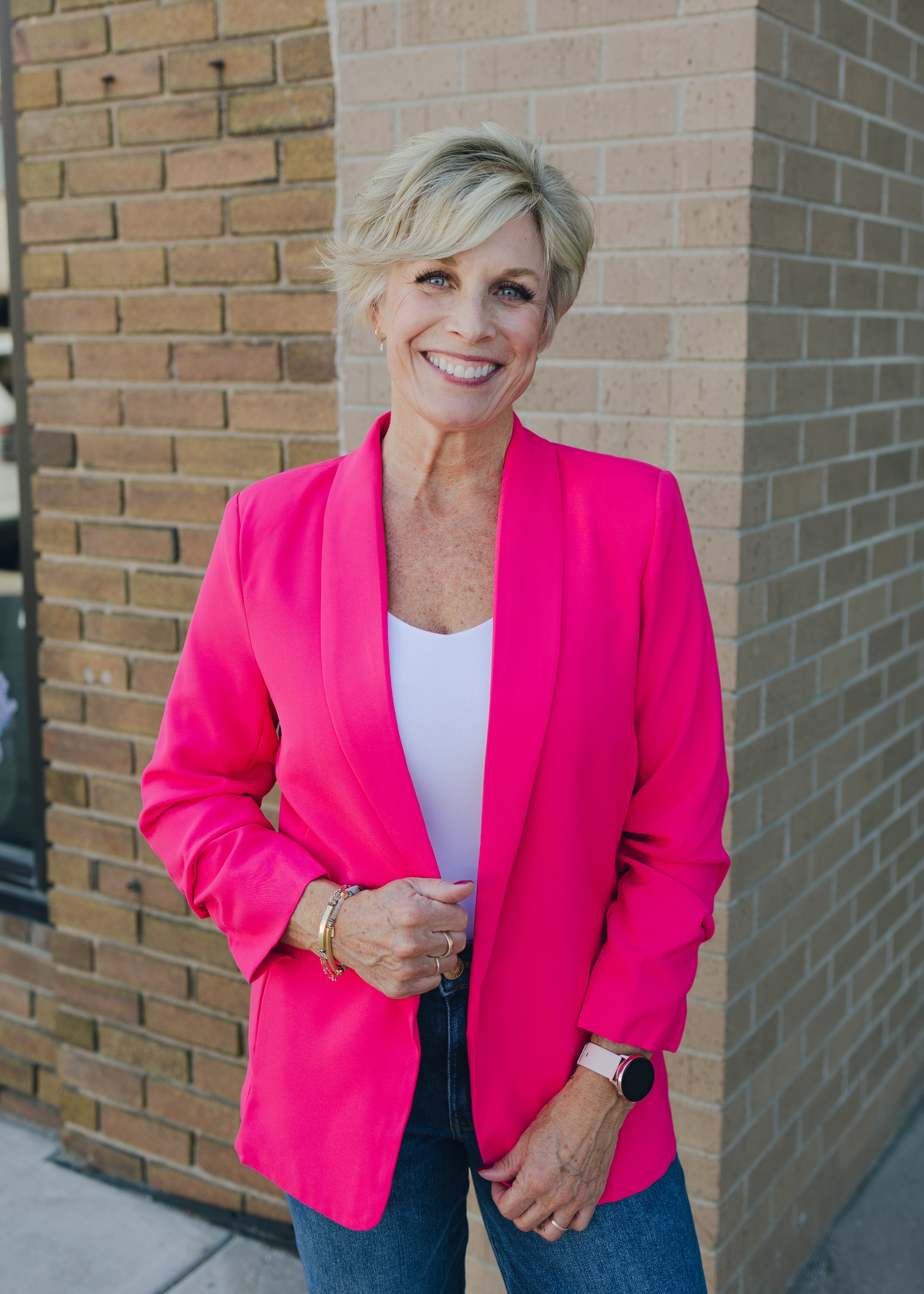 Hot Pink Classic Blazer