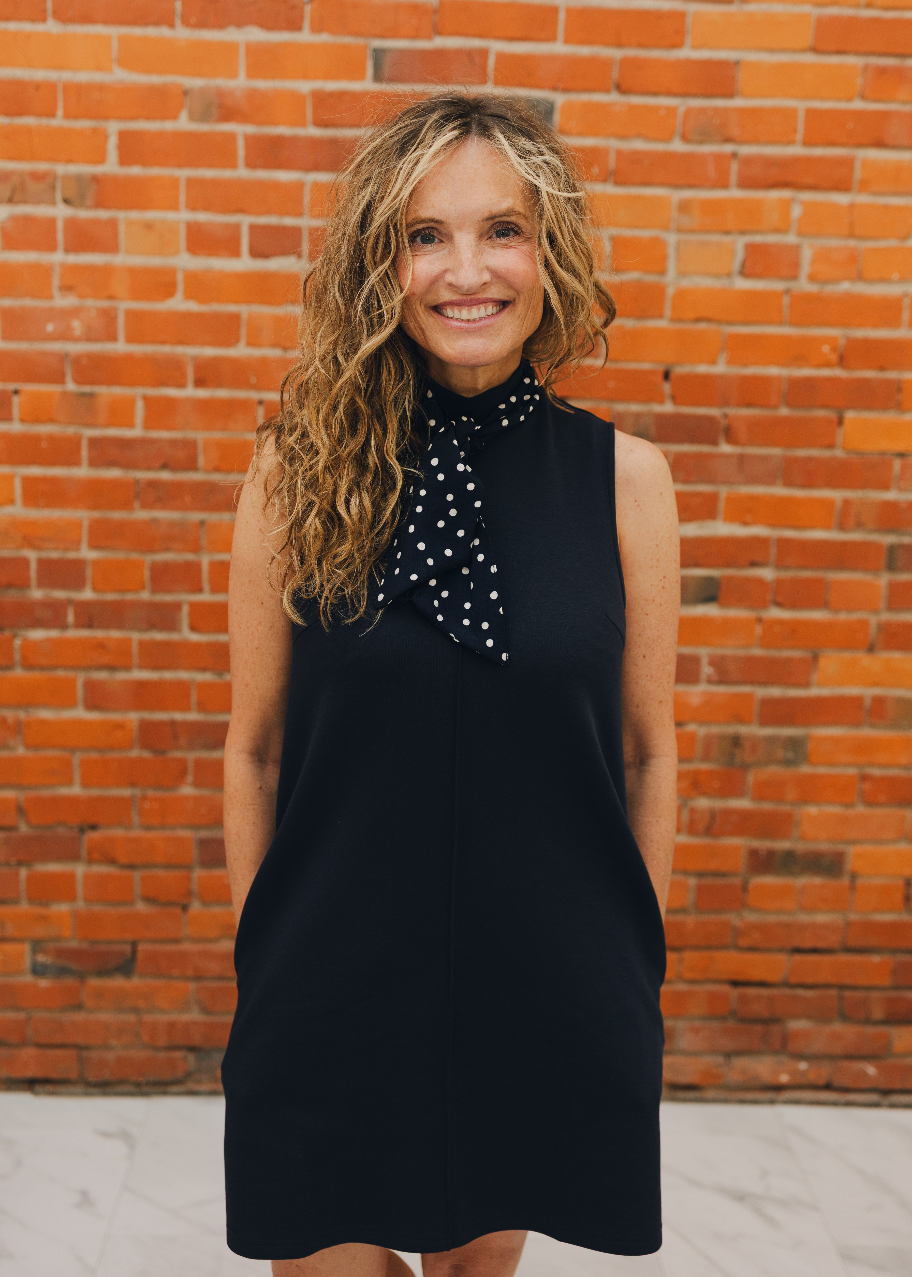 Sleeveless Mini Dress W/ Scarf