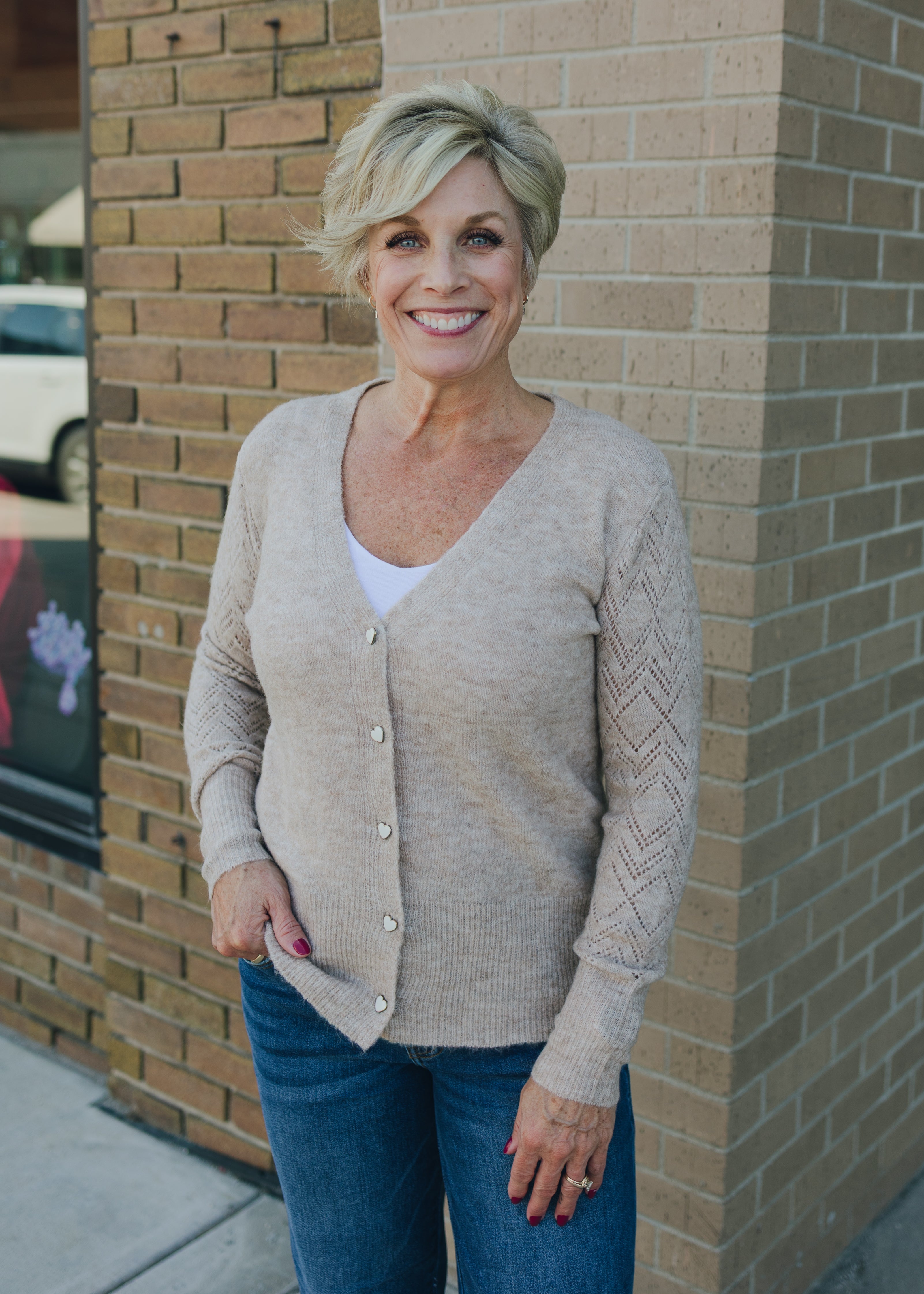 Molly Bracken Beige Cardigan