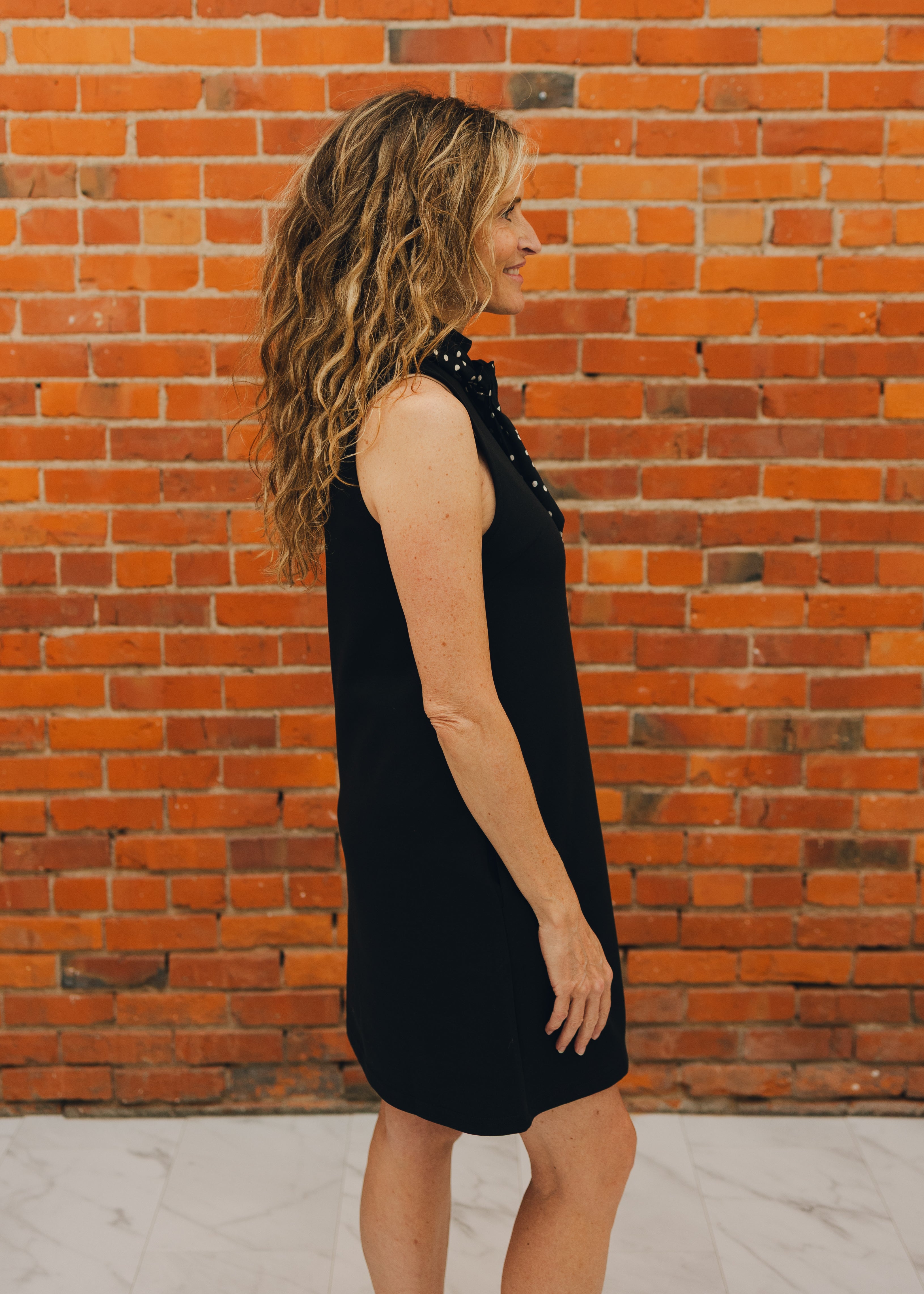 Sleeveless Mini Dress W/ Scarf