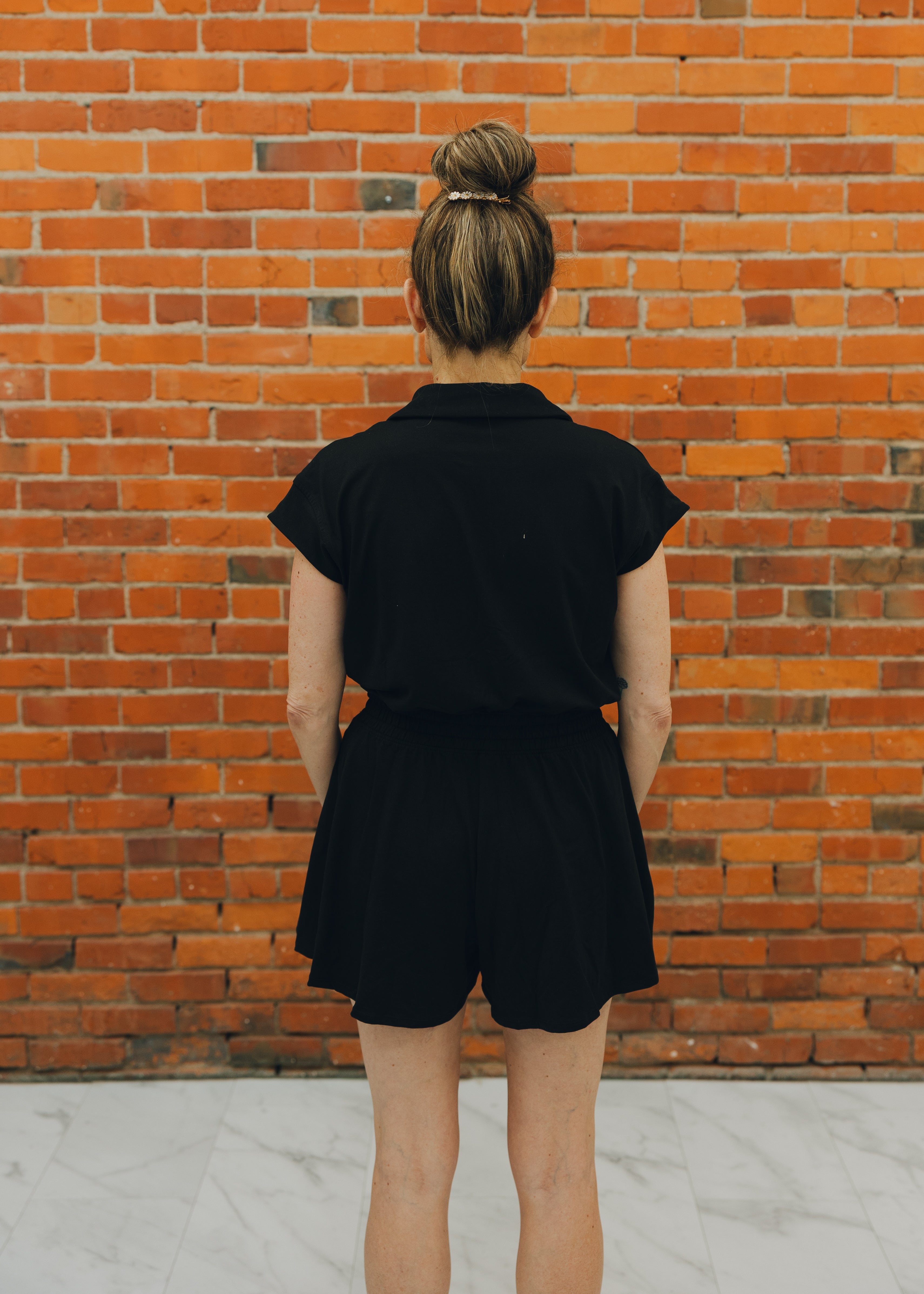 Butter Soft Collar Tennis Romper
