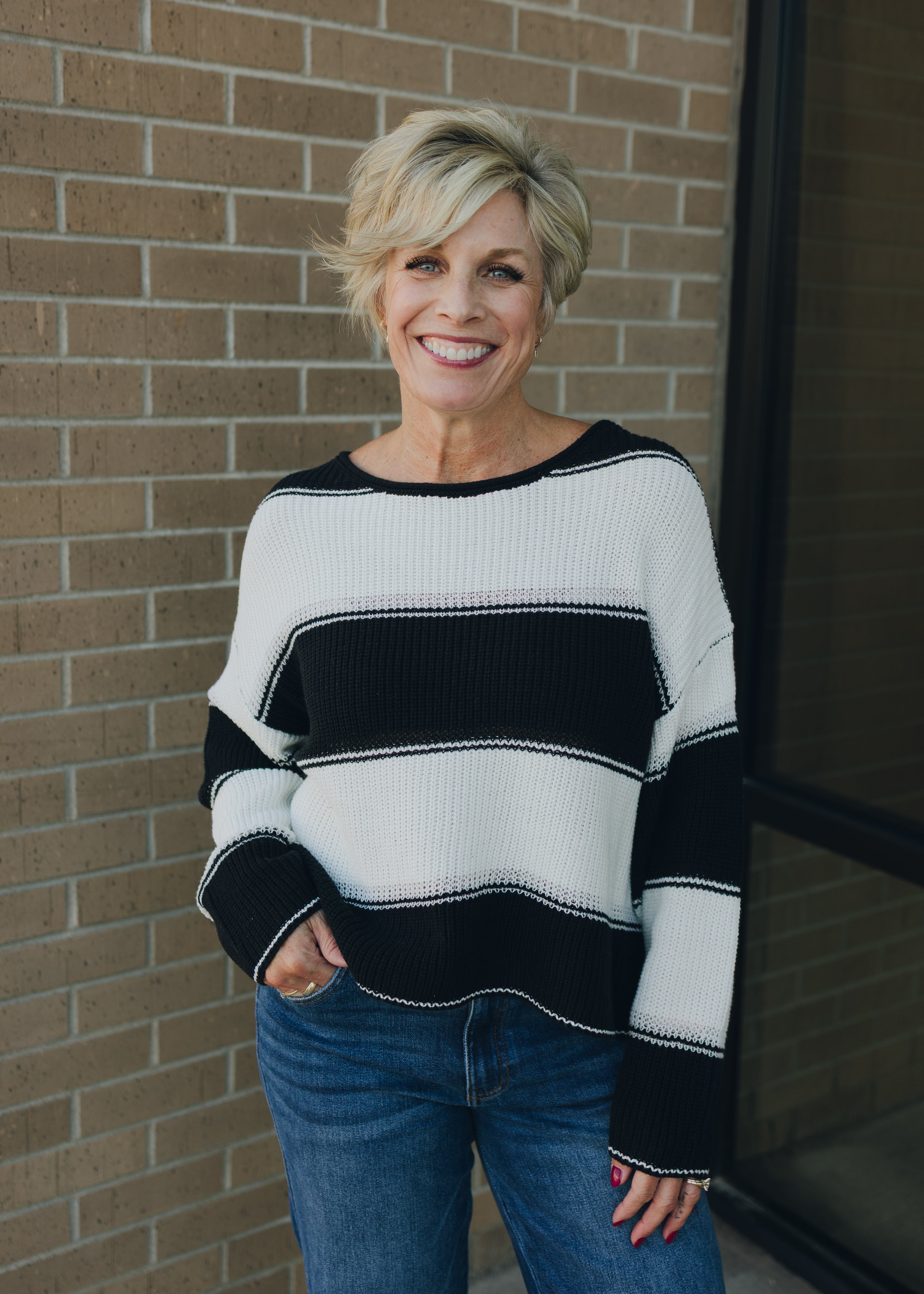 Striped Long Sleeve Sweater