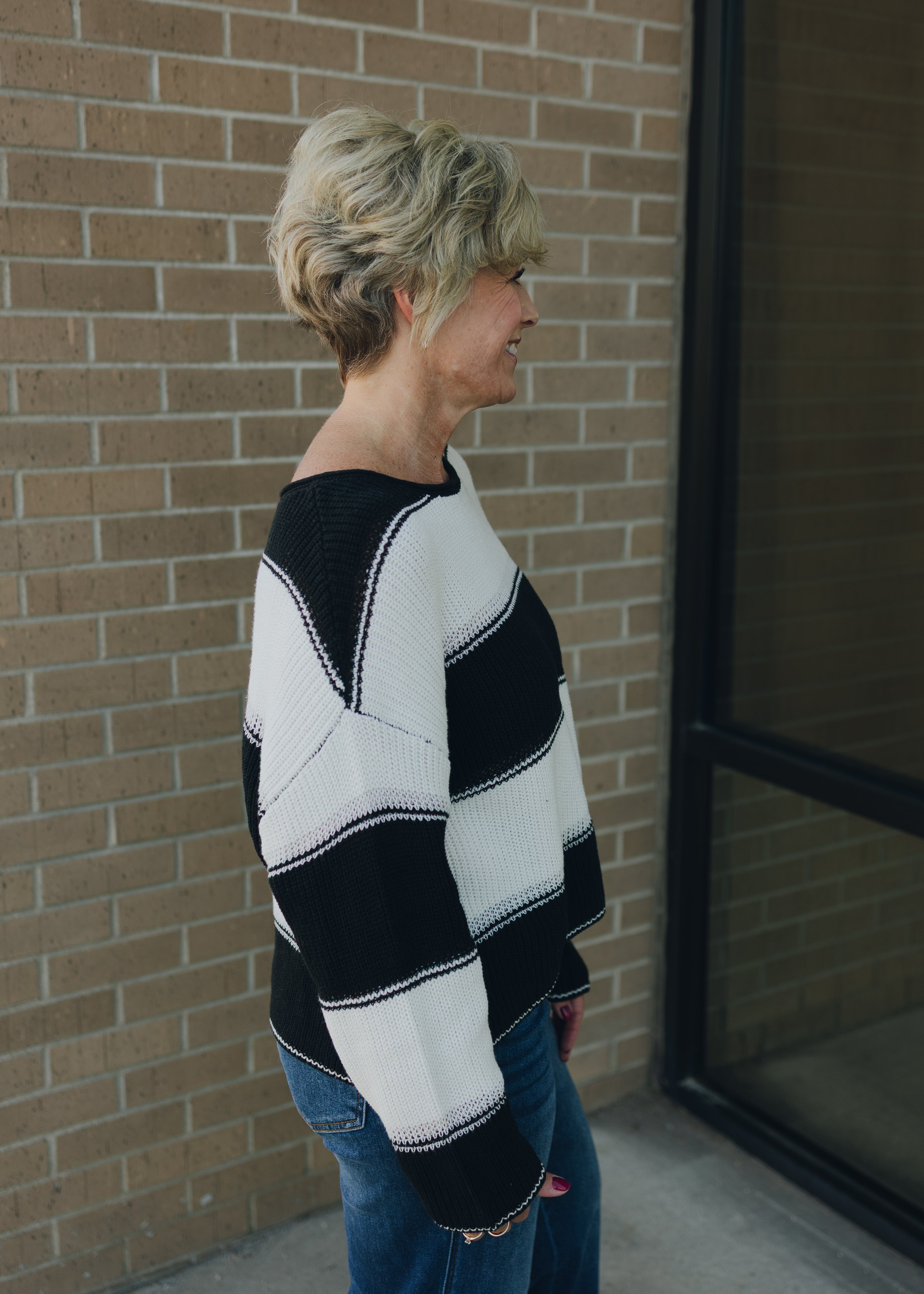 Striped Long Sleeve Sweater