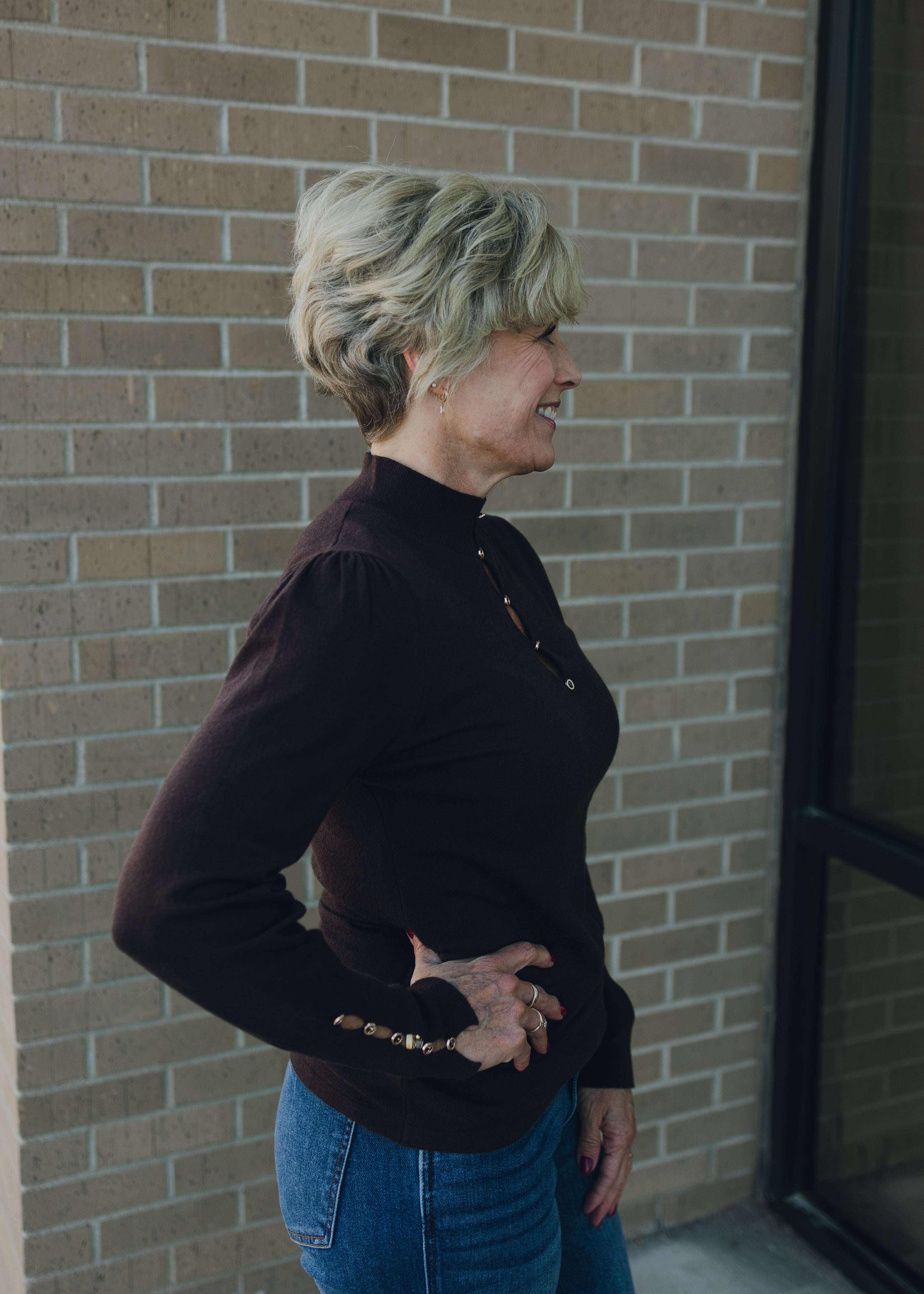 Molly Bracken Knitted Sweater - Chocolate