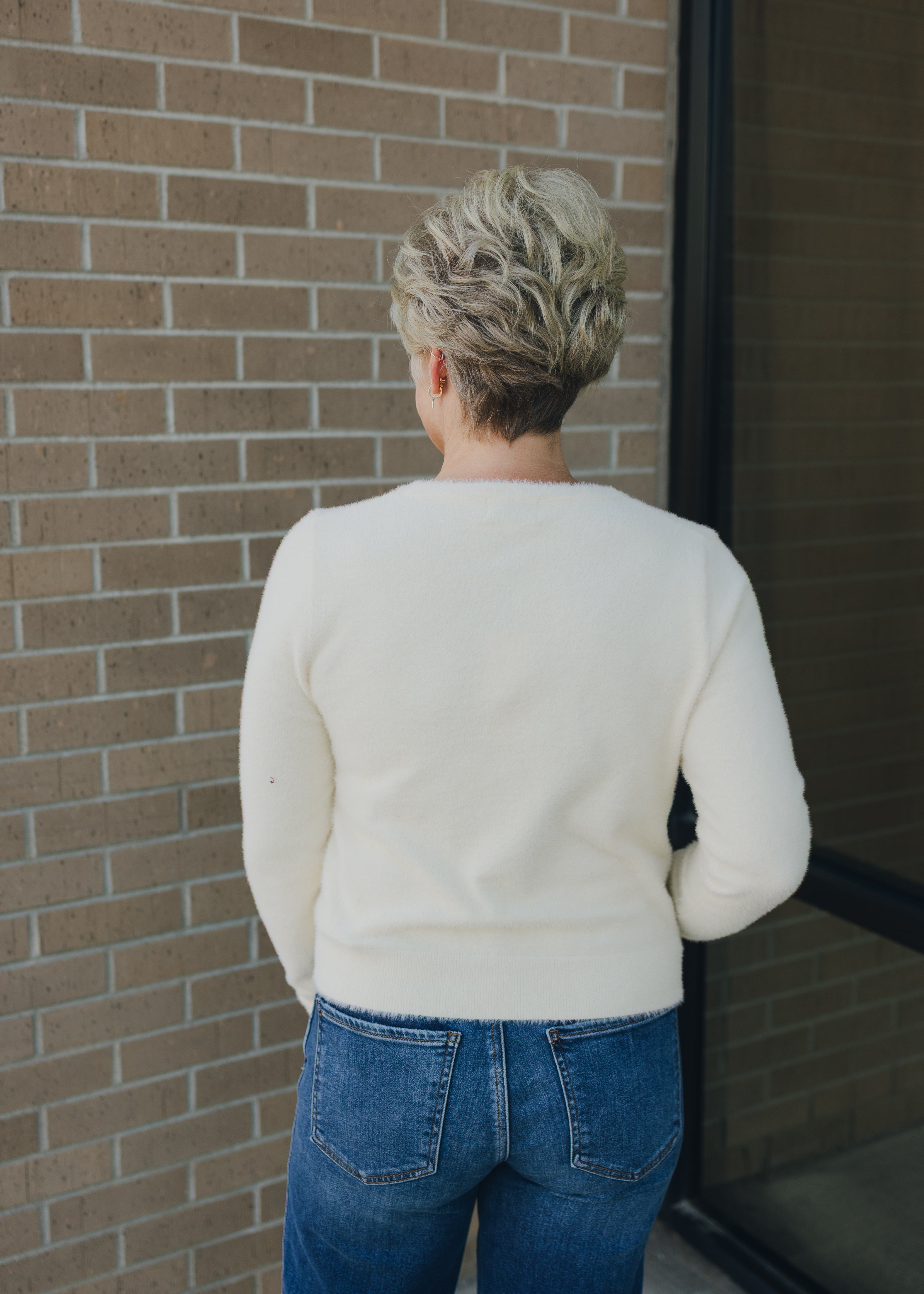 Molly Bracken Pearl Button Cardigan - Off White