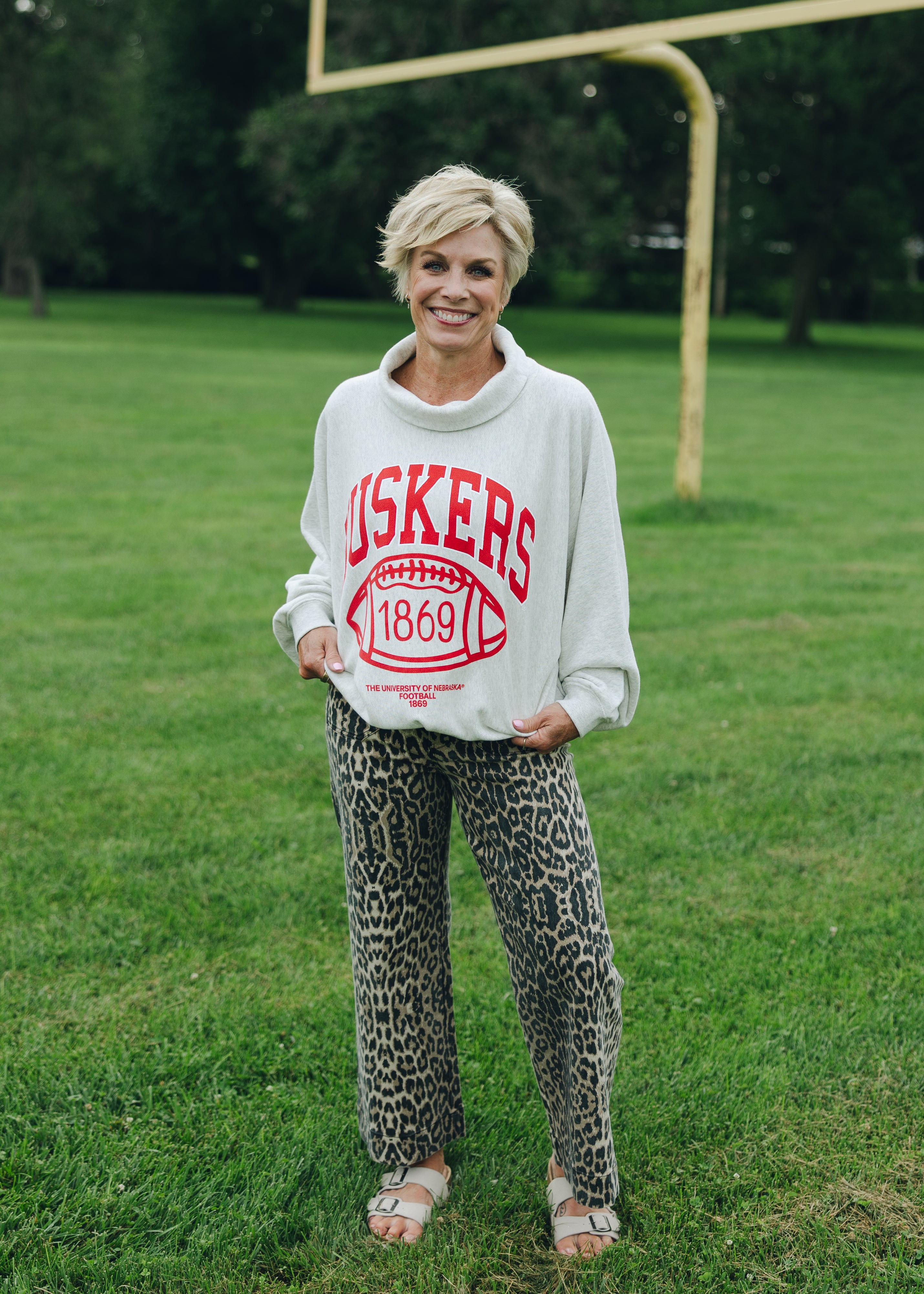 Nebraska Huskers Roll Neck Sweatshirt