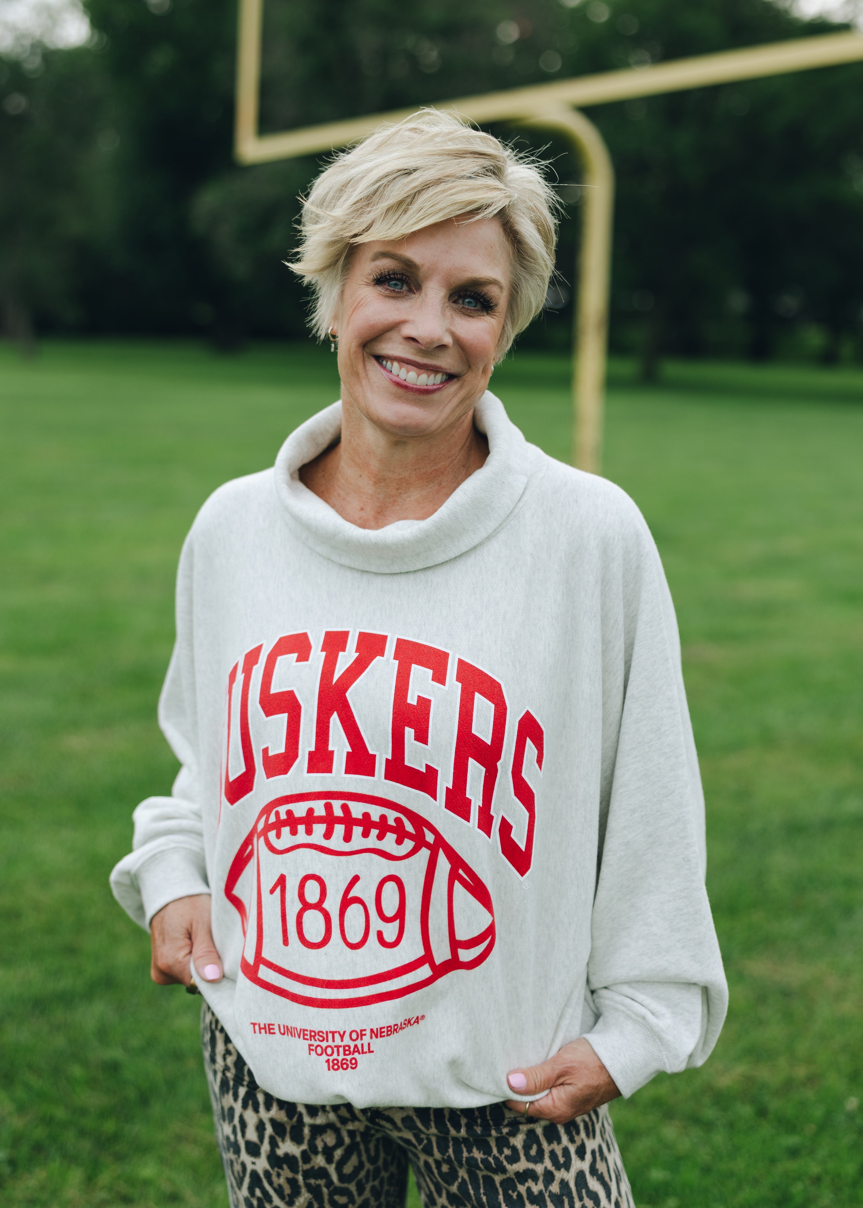 Nebraska Huskers Roll Neck Sweatshirt