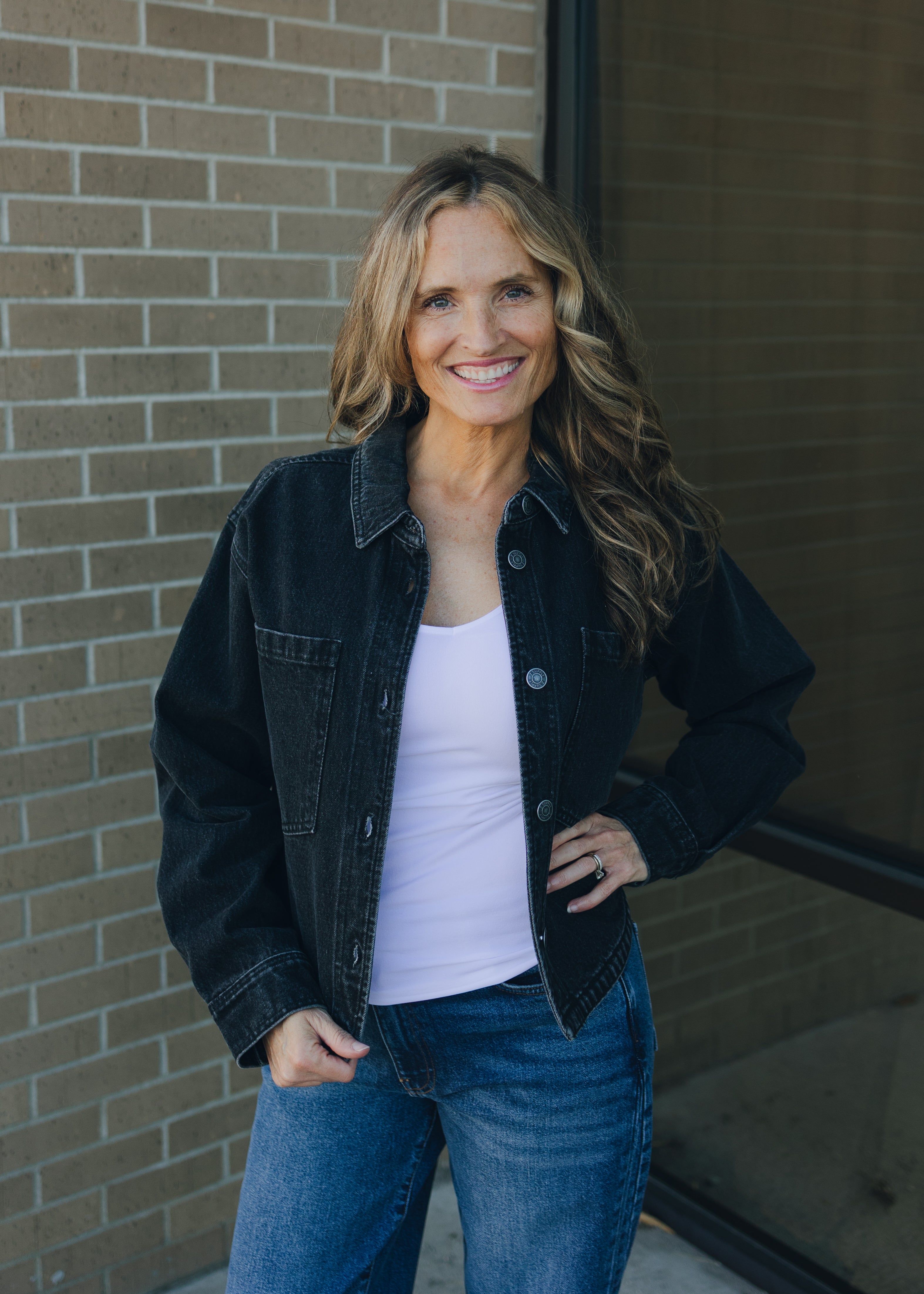 Z Supply Cropped Denim Jacket