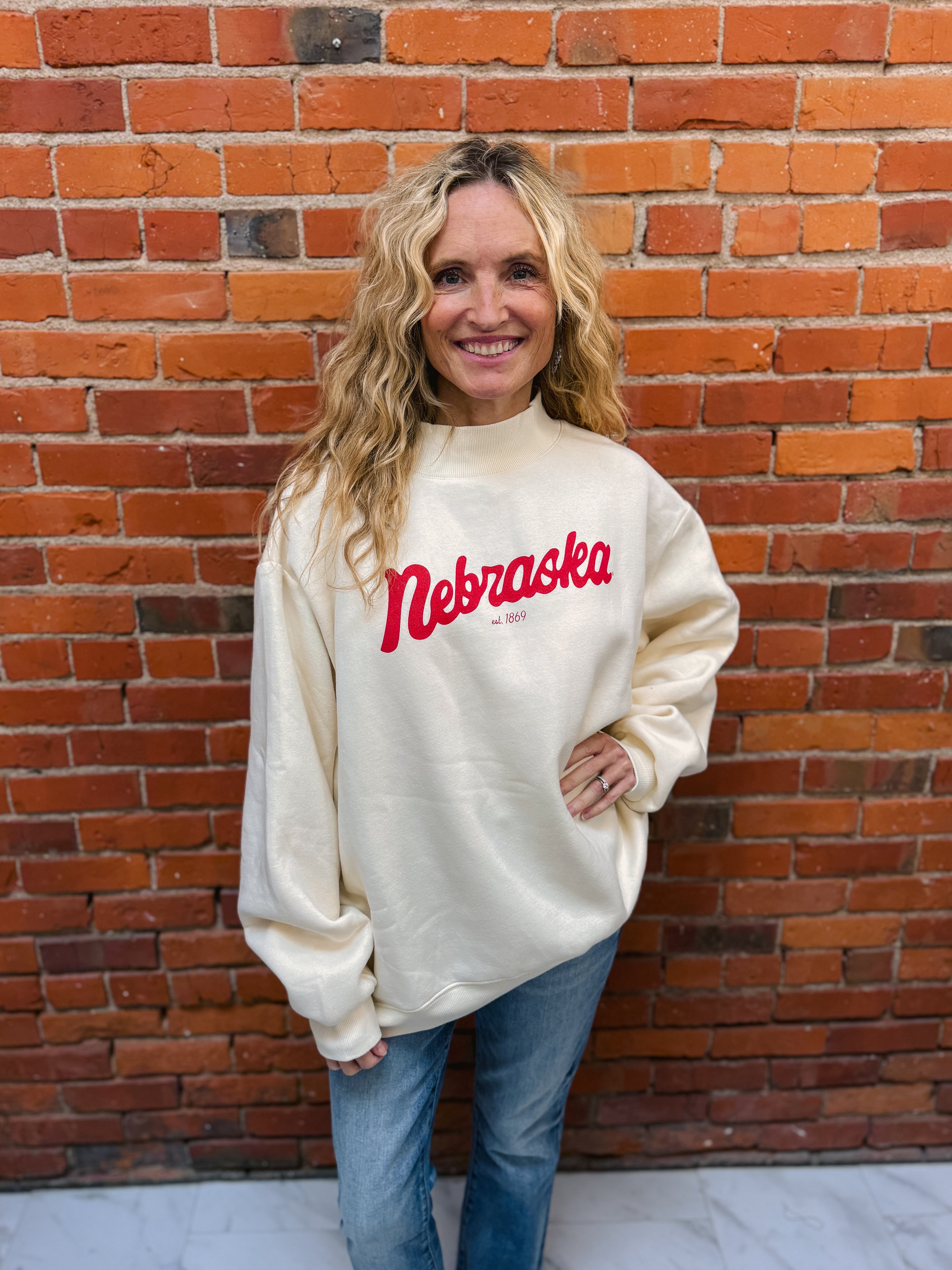 Nebraska Huskers Bold Script Sweatshirt