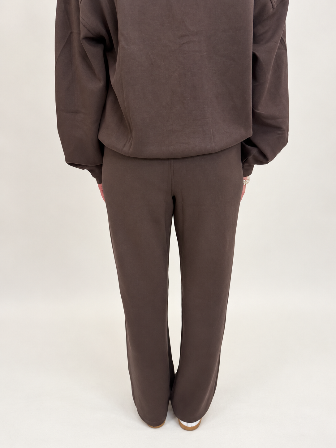 Modal Poly Cropped Wide Pant