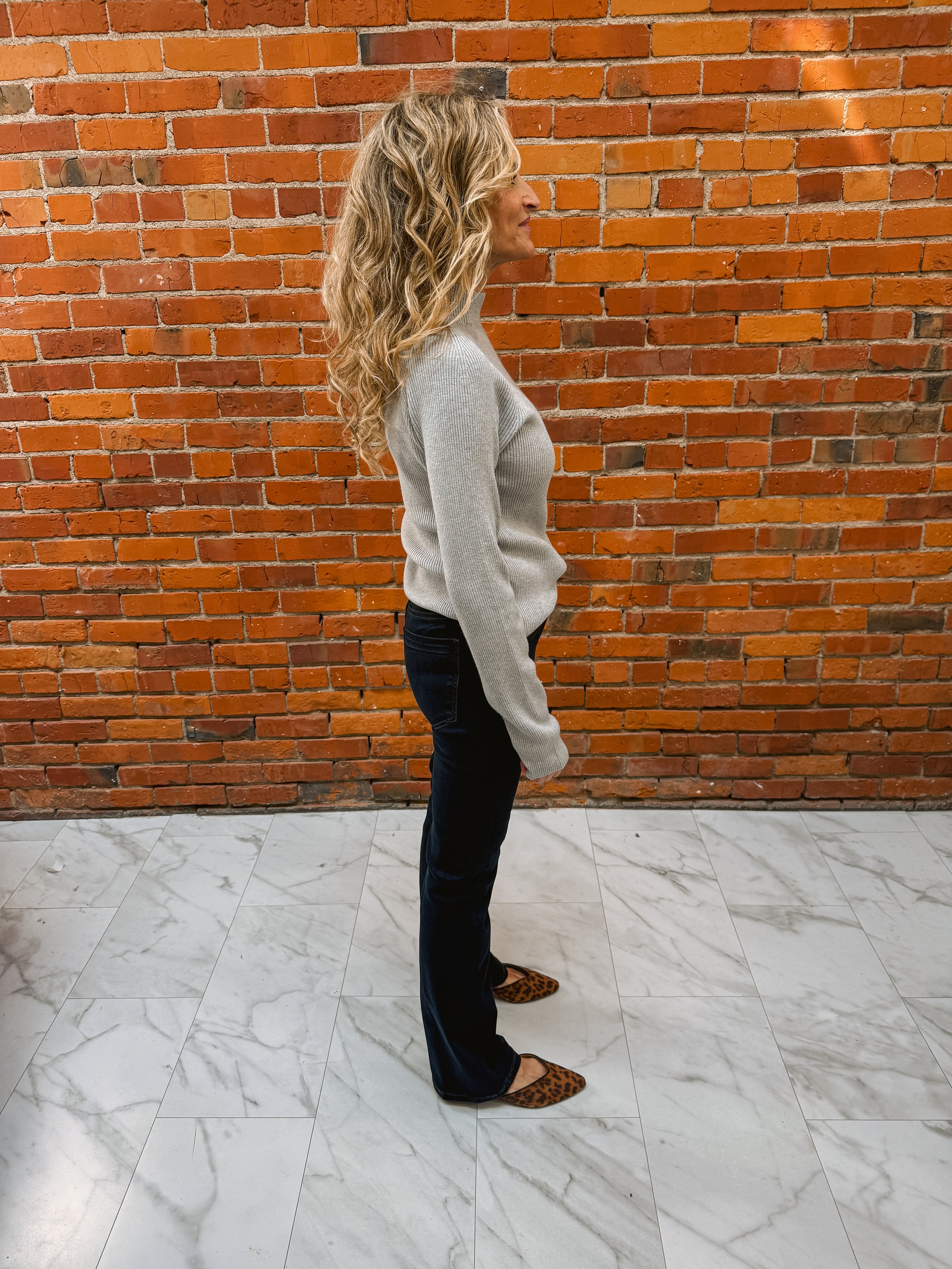 Liverpool Long Flare Sleeve Turtleneck