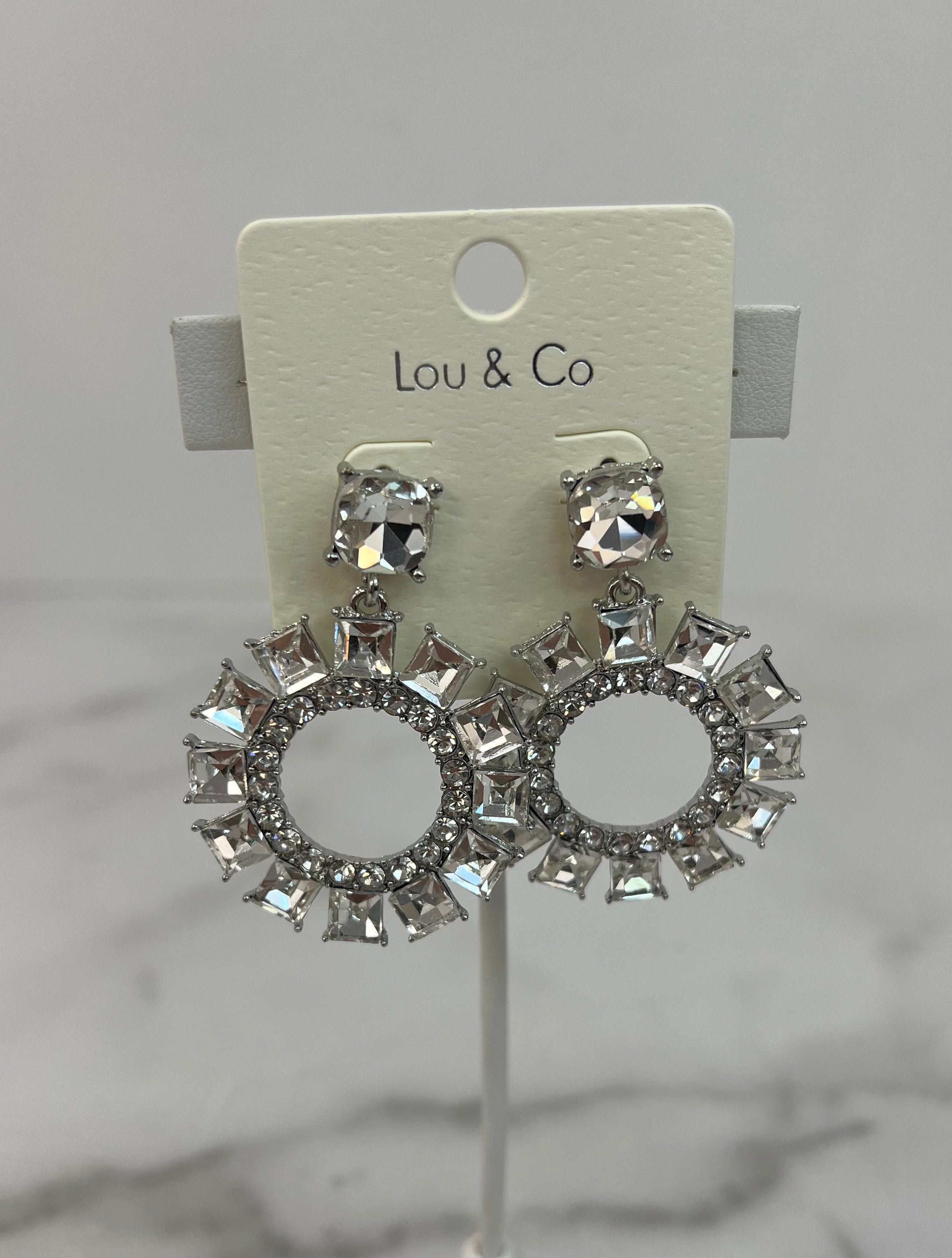 Rhinestone Statement Earrings