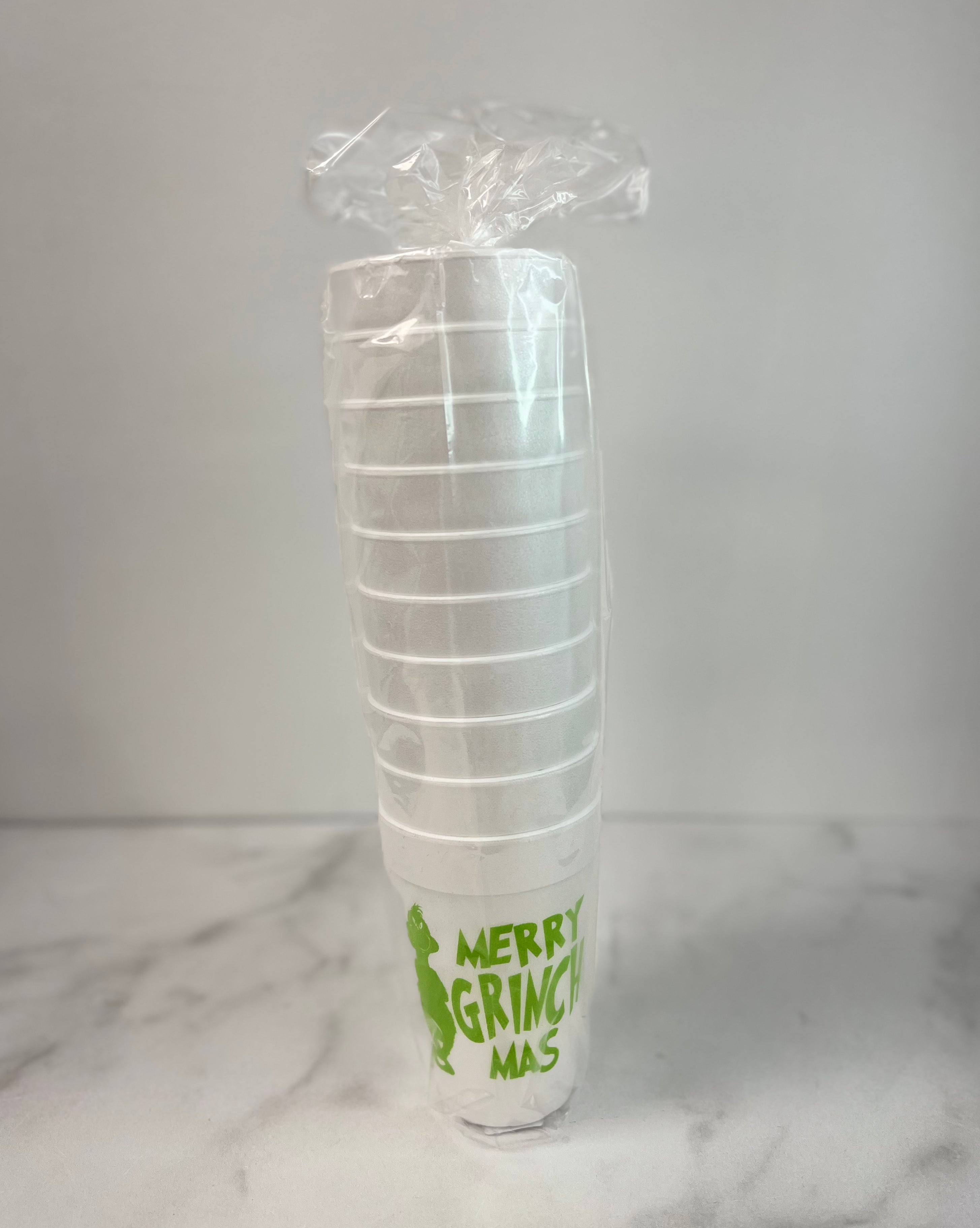 Christmas Styrofoam Cups