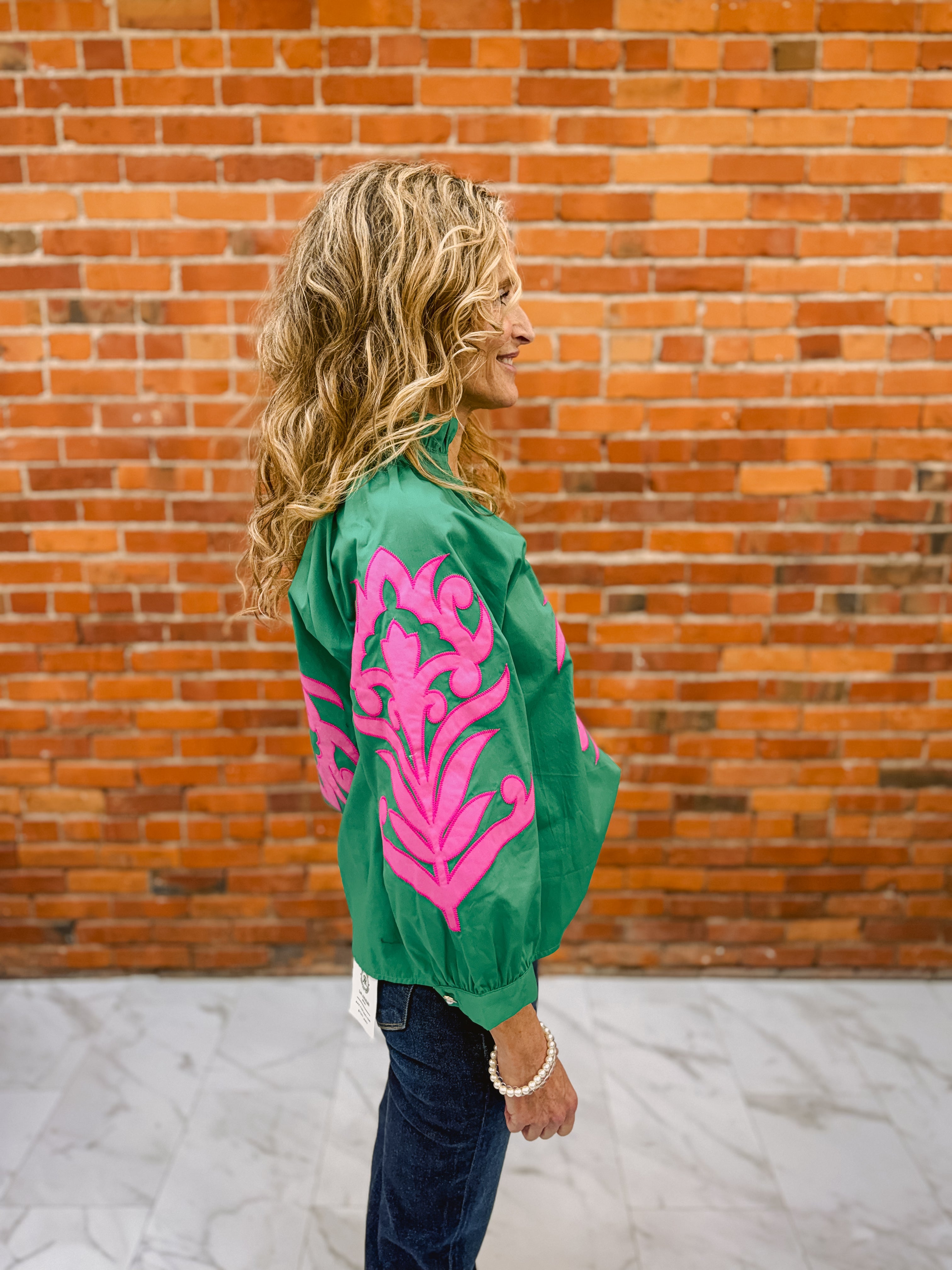 Baroque Applique Detail Top