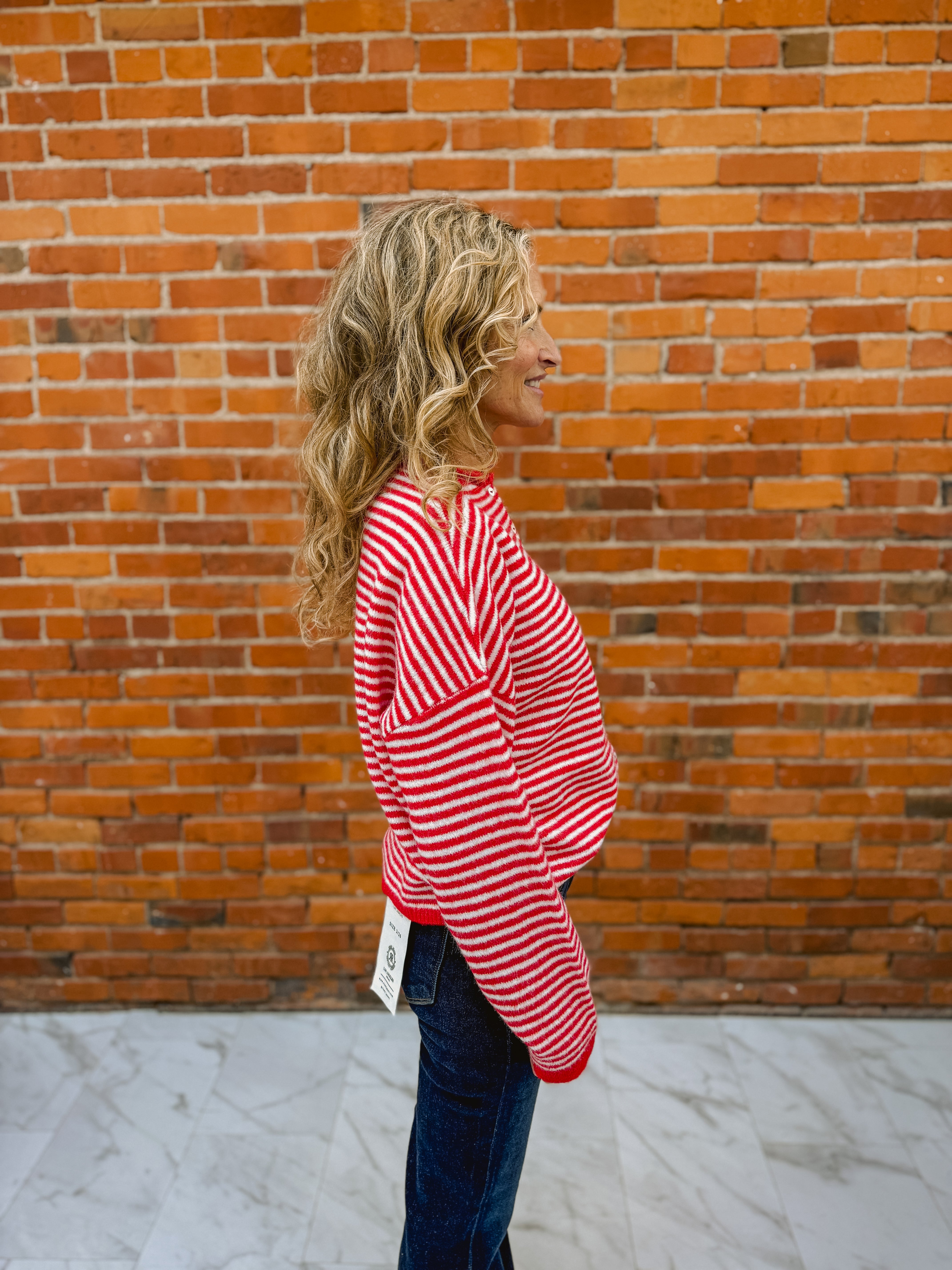 Striped Button Down Cardigan