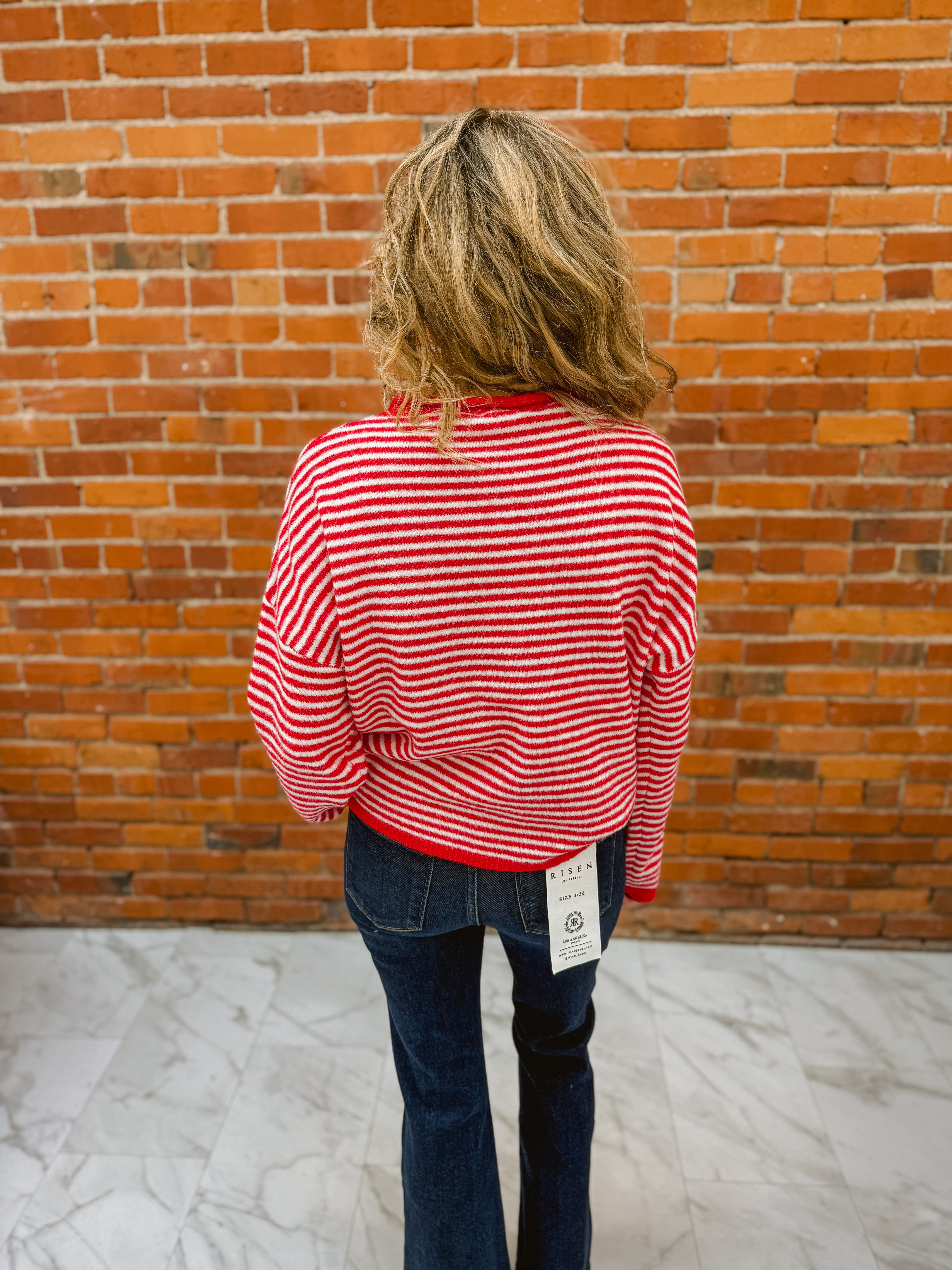 Striped Button Down Cardigan