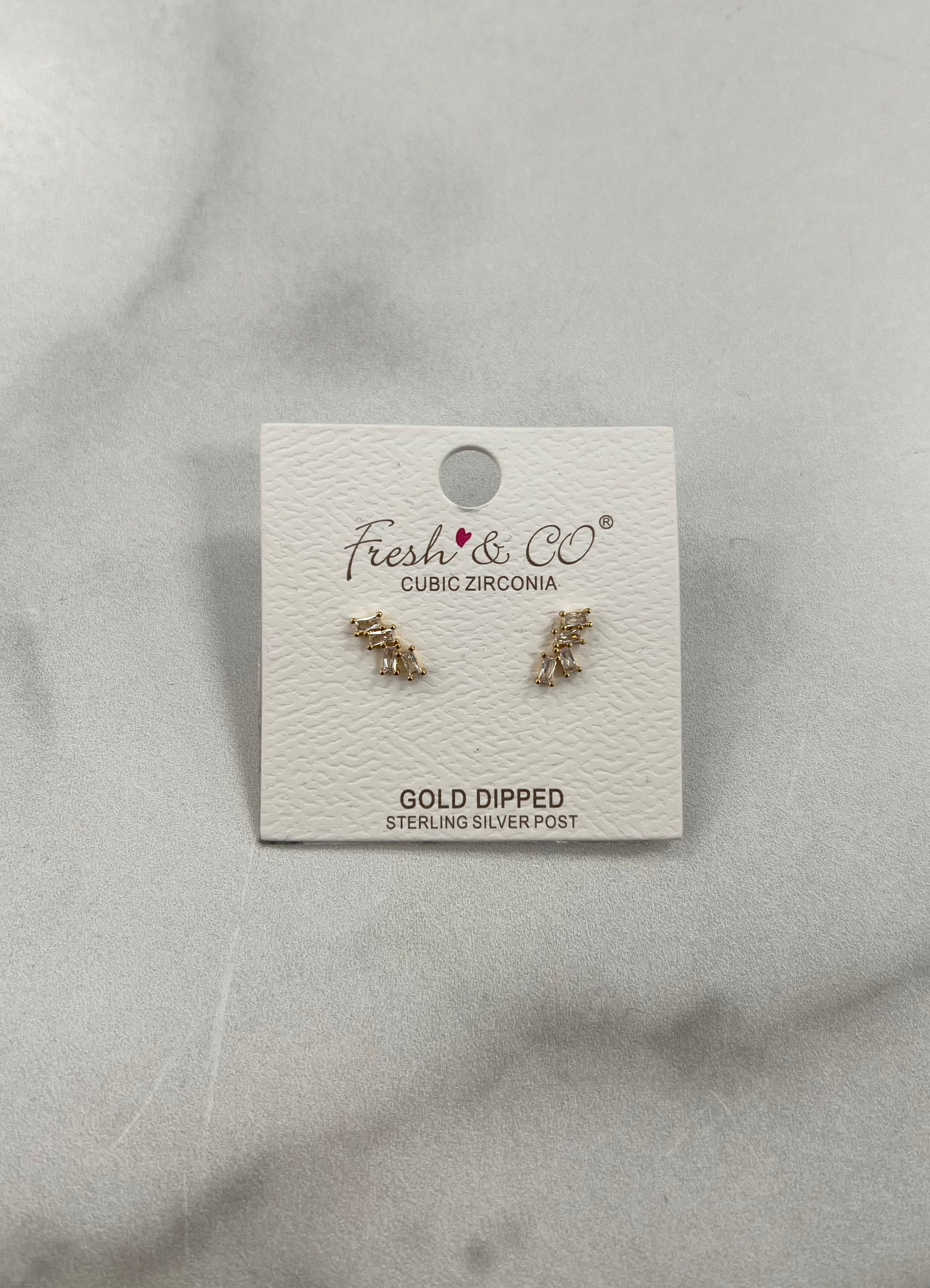 Stone Stud Earrings