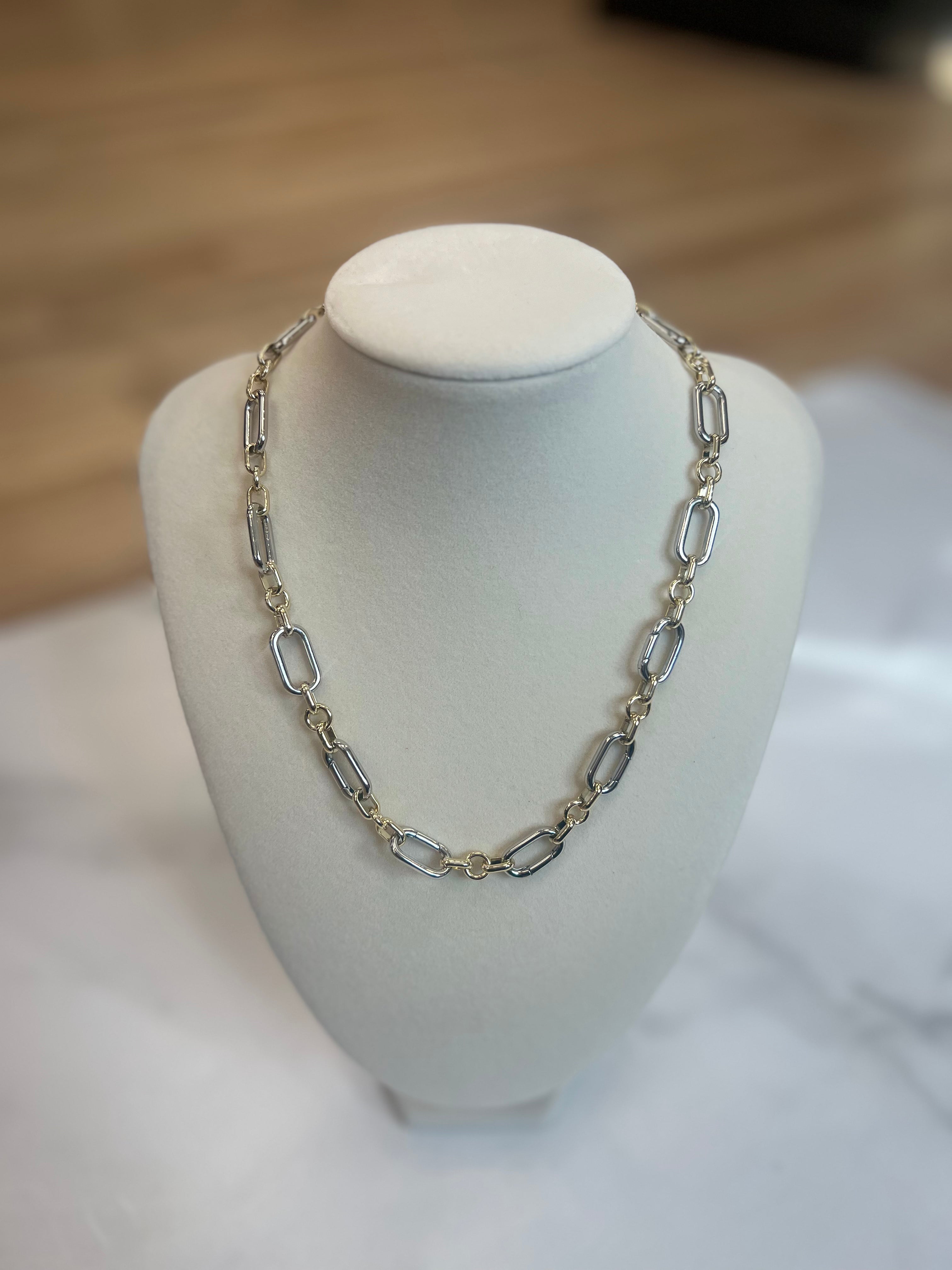 Sis Kiss Two Tone Collectors Necklace