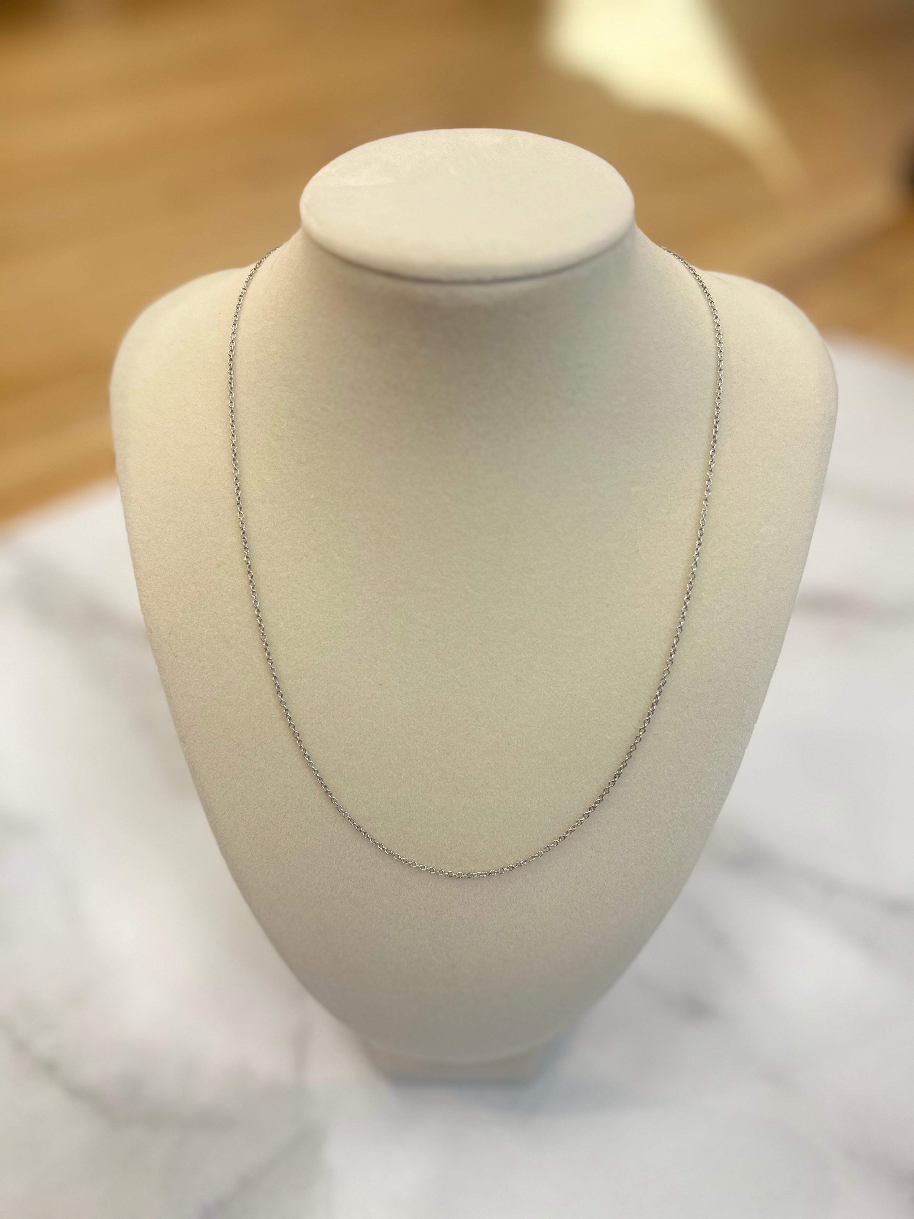 TSK Skinny Cable Chain Necklace