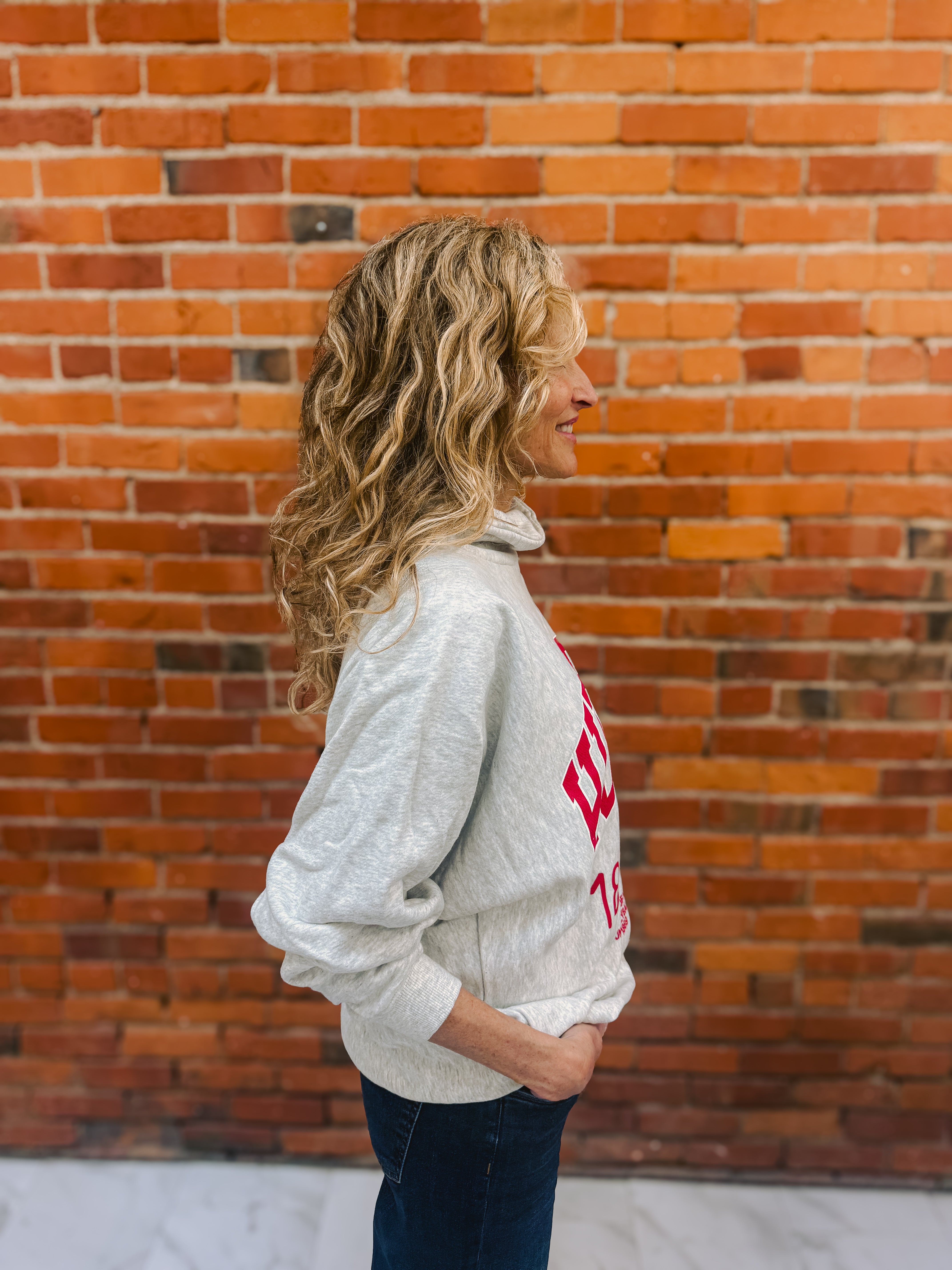 Nebraska Husker Volleyball Classic Roll Neck Sweatshirt