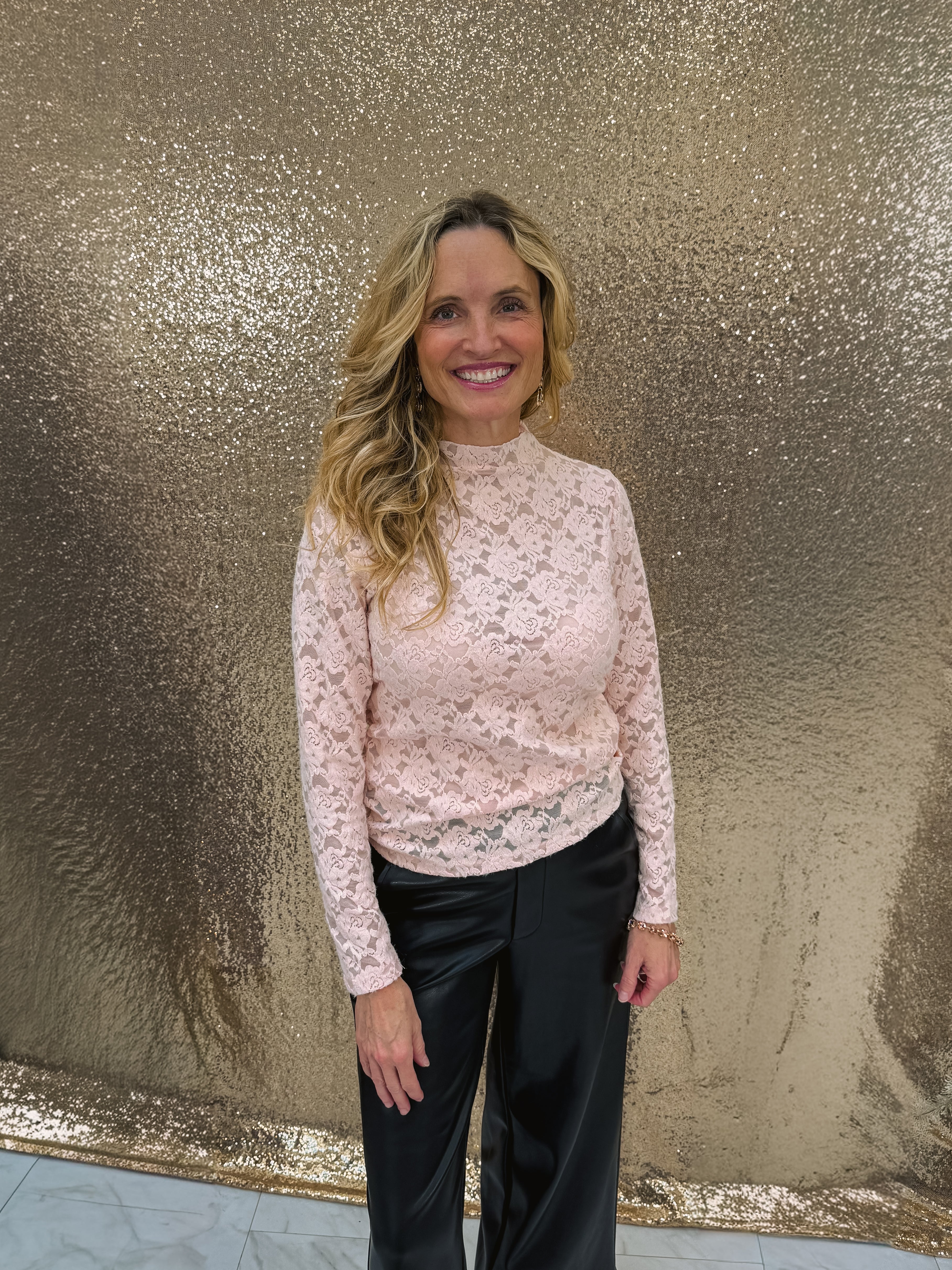 Molly Bracken Pink Knitted Top