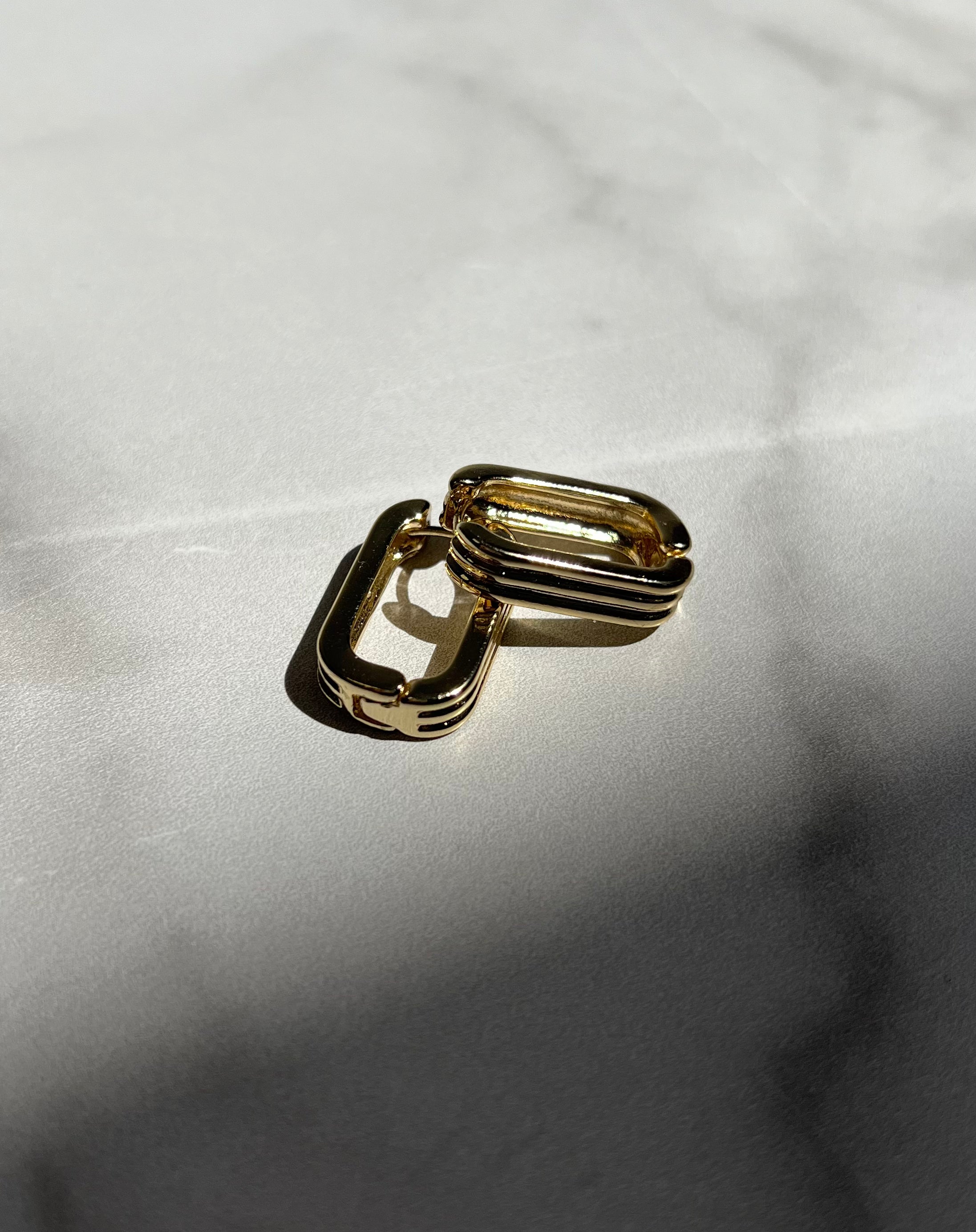 U-Shape Huggie Earrings