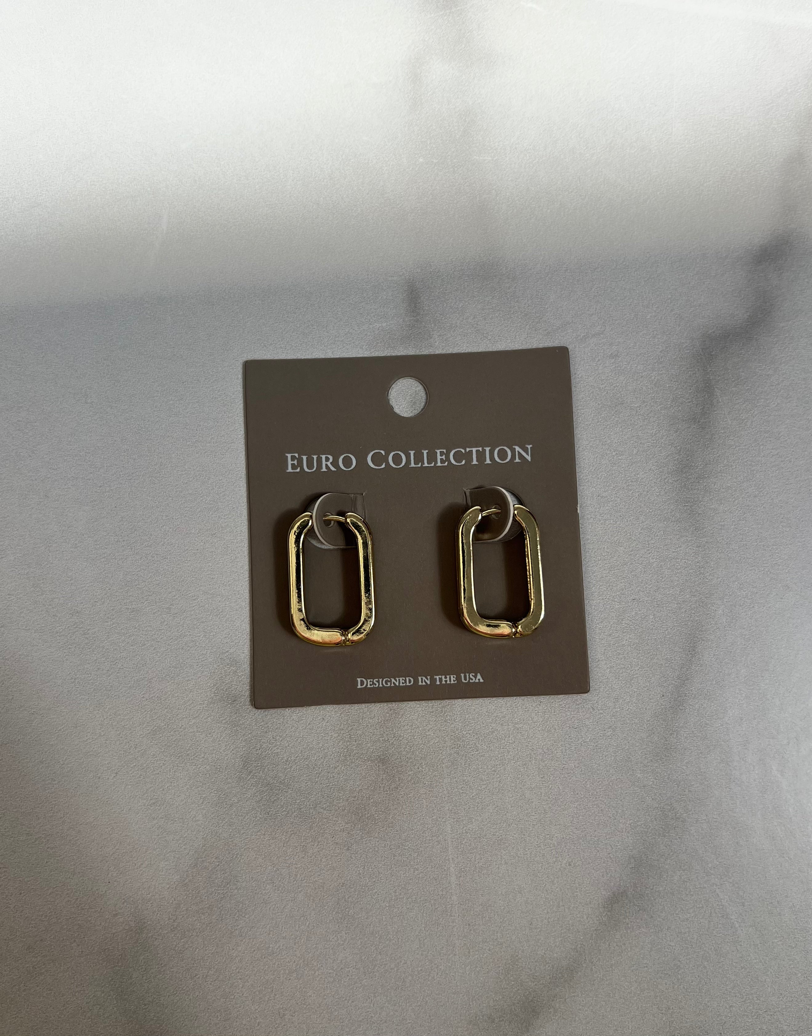 U-Shape Huggie Earrings